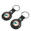 Miami Dolphins 1966-1973 Historic Collection Insignia Black Airtag Holder 2-Pack