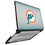 Miami Dolphins 1966-1973 Historic Collection Linen Laptop Case for Apple MacBook