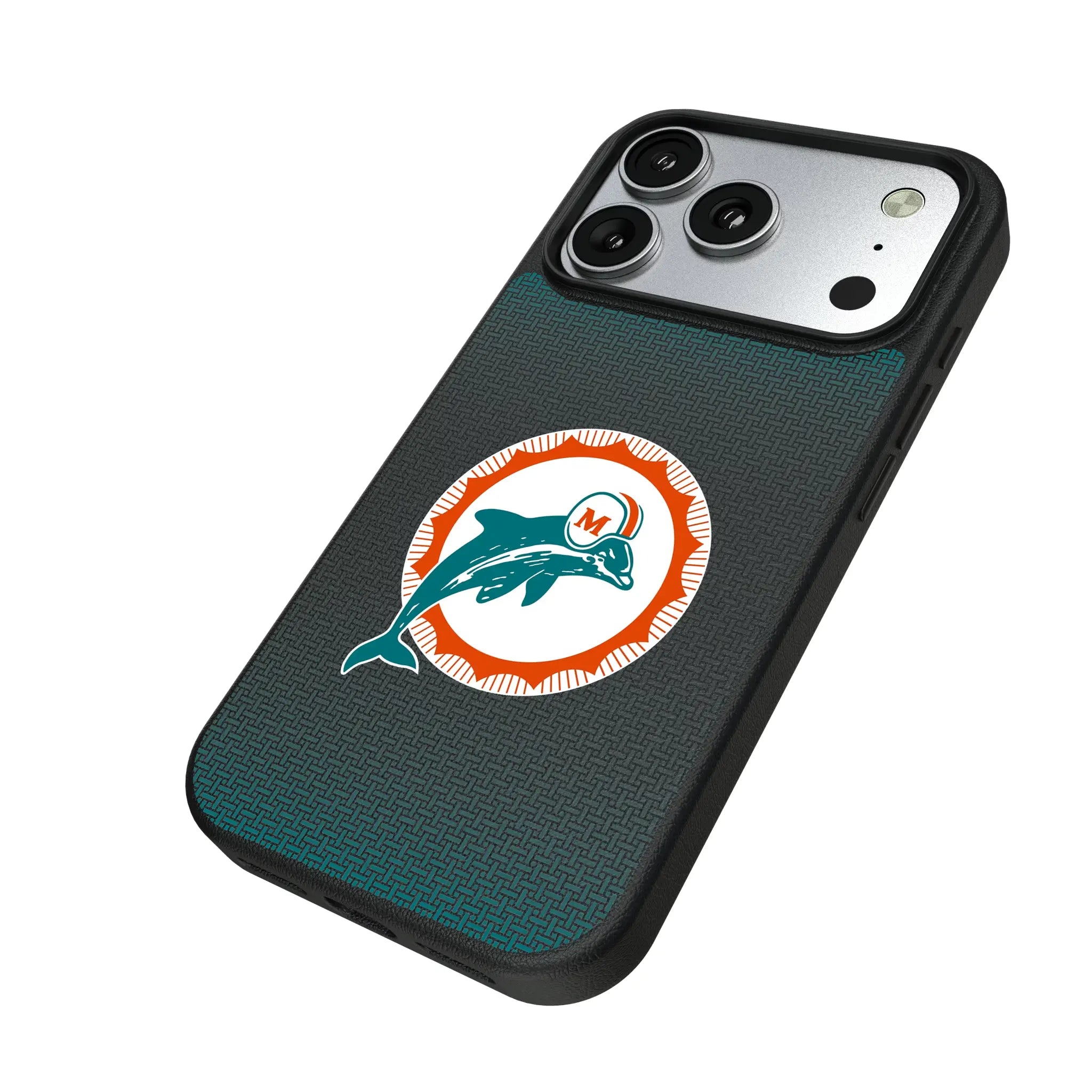 Miami Dolphins 1966-1973 Historic Collection Linen MagSafe Compatible Phone Case for Apple iPhone
