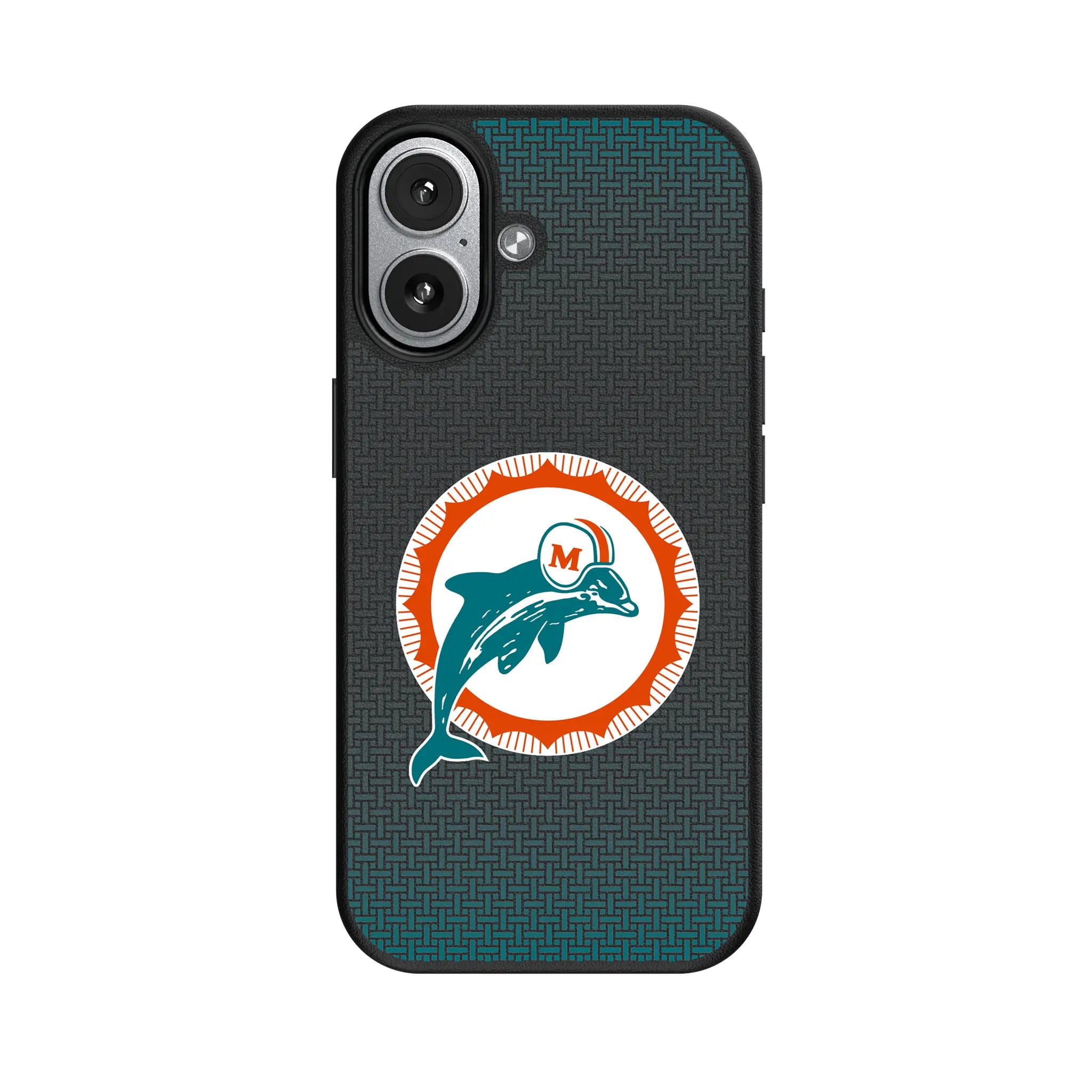 Miami Dolphins 1966-1973 Historic Collection Linen MagSafe Compatible Phone Case for Apple iPhone