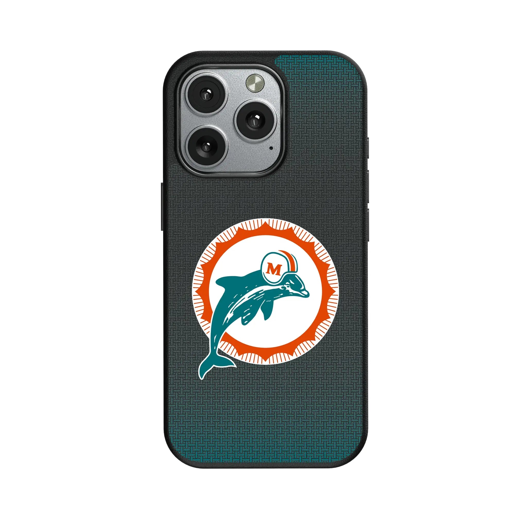 Miami Dolphins 1966-1973 Historic Collection Linen MagSafe Compatible Phone Case for Apple iPhone