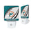 Miami Dolphins 1966-1973 Historic Collection Passtime Night Light 2-Pack