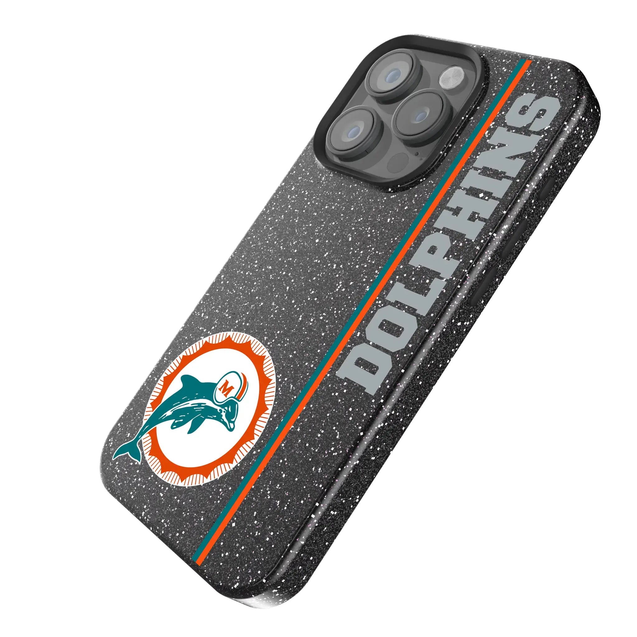 Miami Dolphins 1966-1973 Historic Collection Sidebar Bling Phone Case
