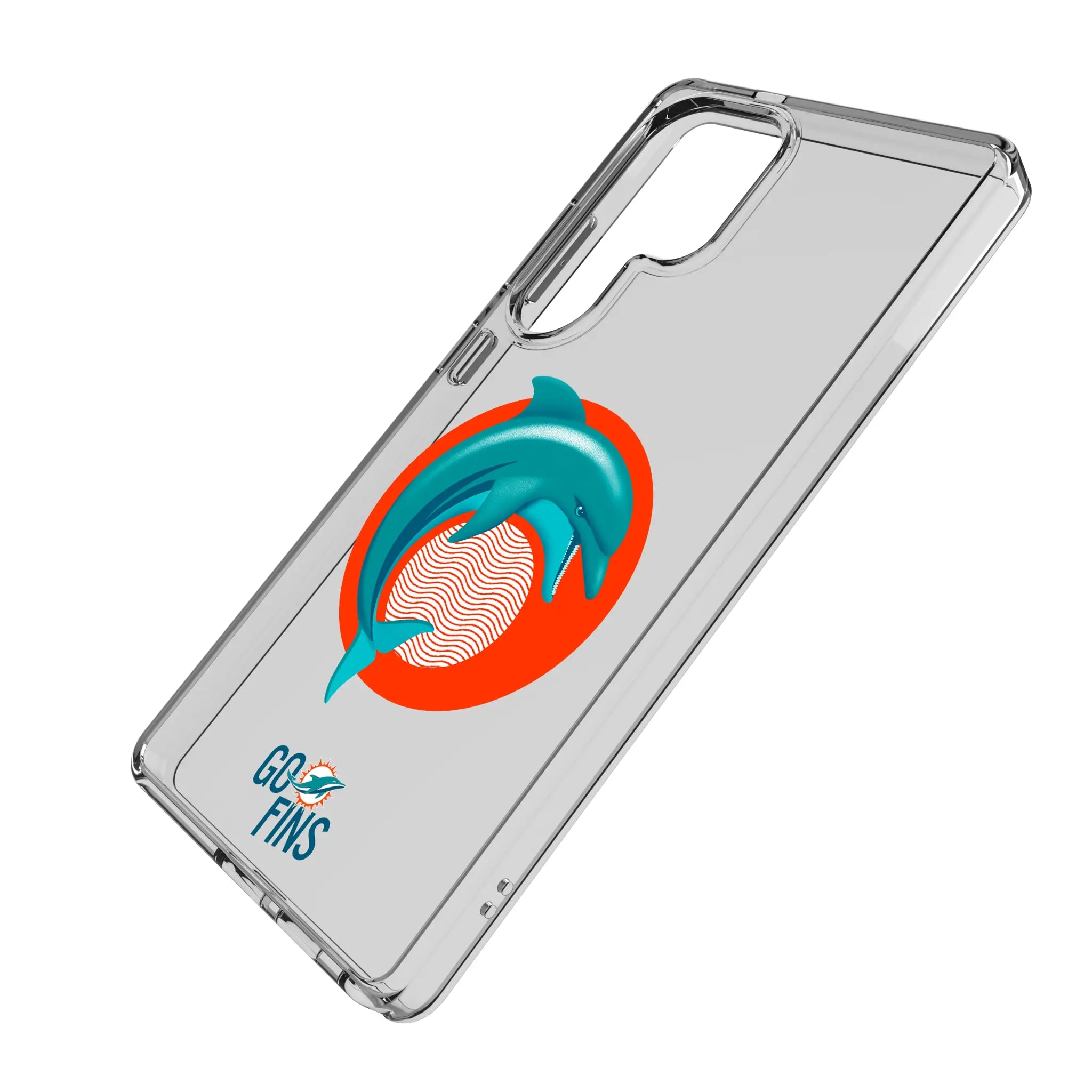 Miami Dolphins 2024 Edition Clear Phone Case for Samsung Galaxy