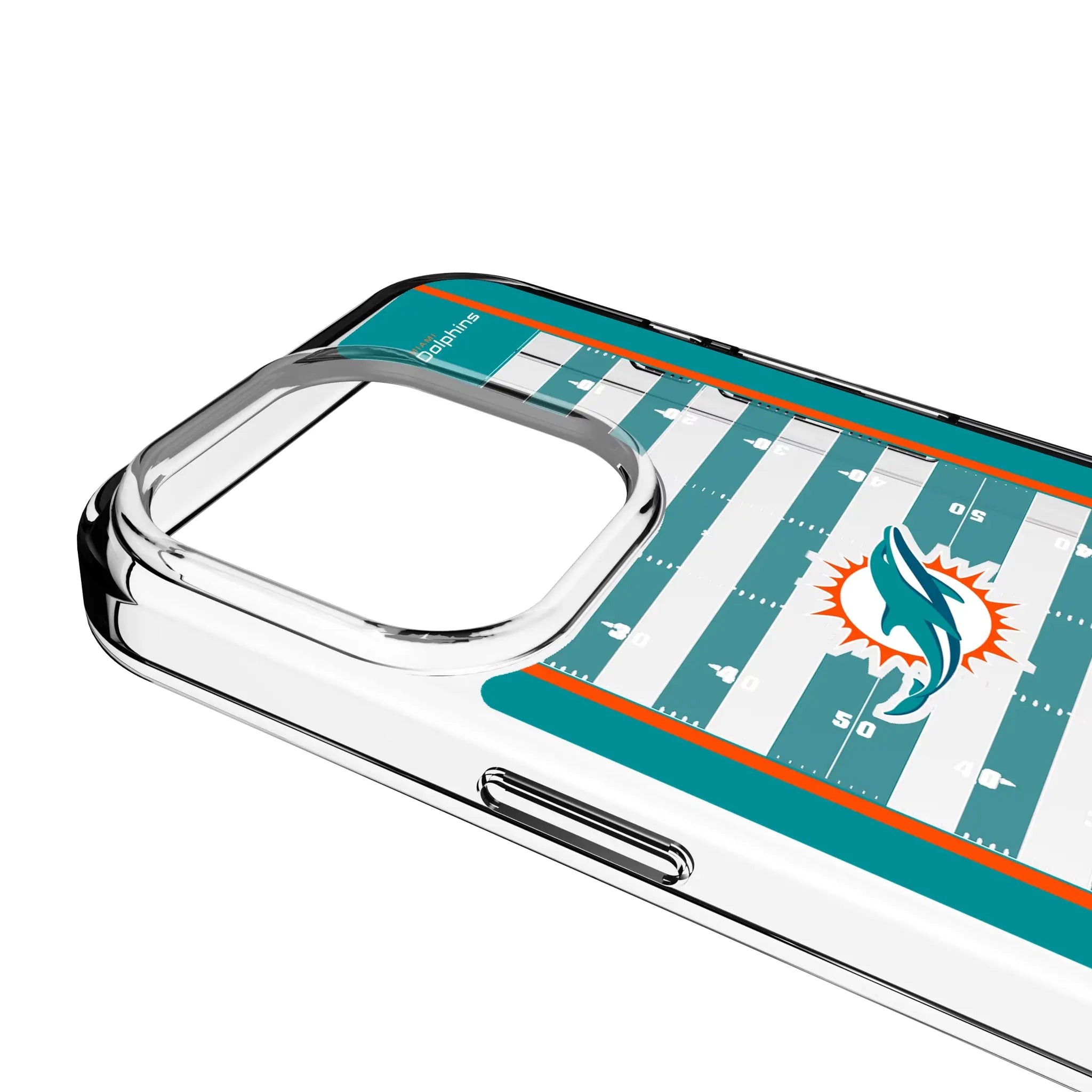 Miami Dolphins Field Clear Phone Case for Apple iPhone