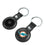 Miami Dolphins Insignia Black Airtag Holder 2-Pack