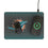 Miami Dolphins Linen 15-Watt Wireless Charger and Mouse Pad