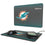 Miami Dolphins Linen 15-Watt Wireless Charger and Mouse Pad