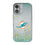 Miami Dolphins Linen Glitter Phone Case