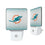 Miami Dolphins Linen Night Light 2-Pack