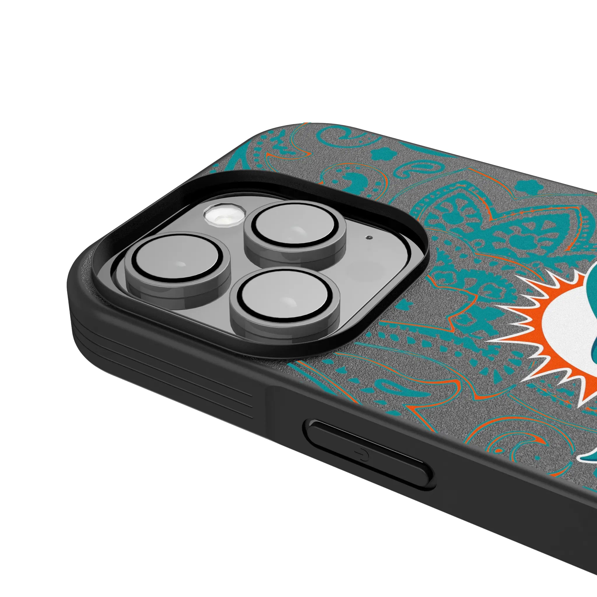 Miami Dolphins Paisley Bump Phone Case