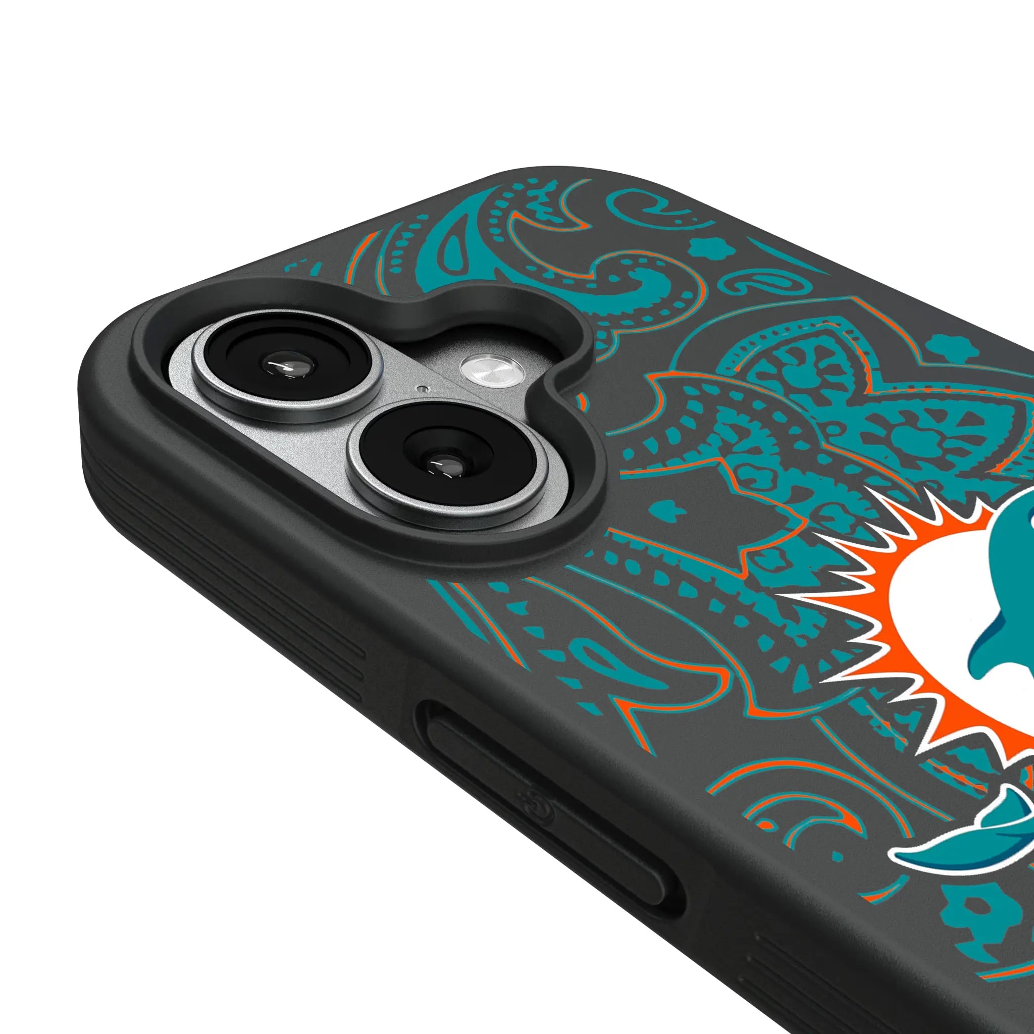 Miami Dolphins Paisley Bump Phone Case
