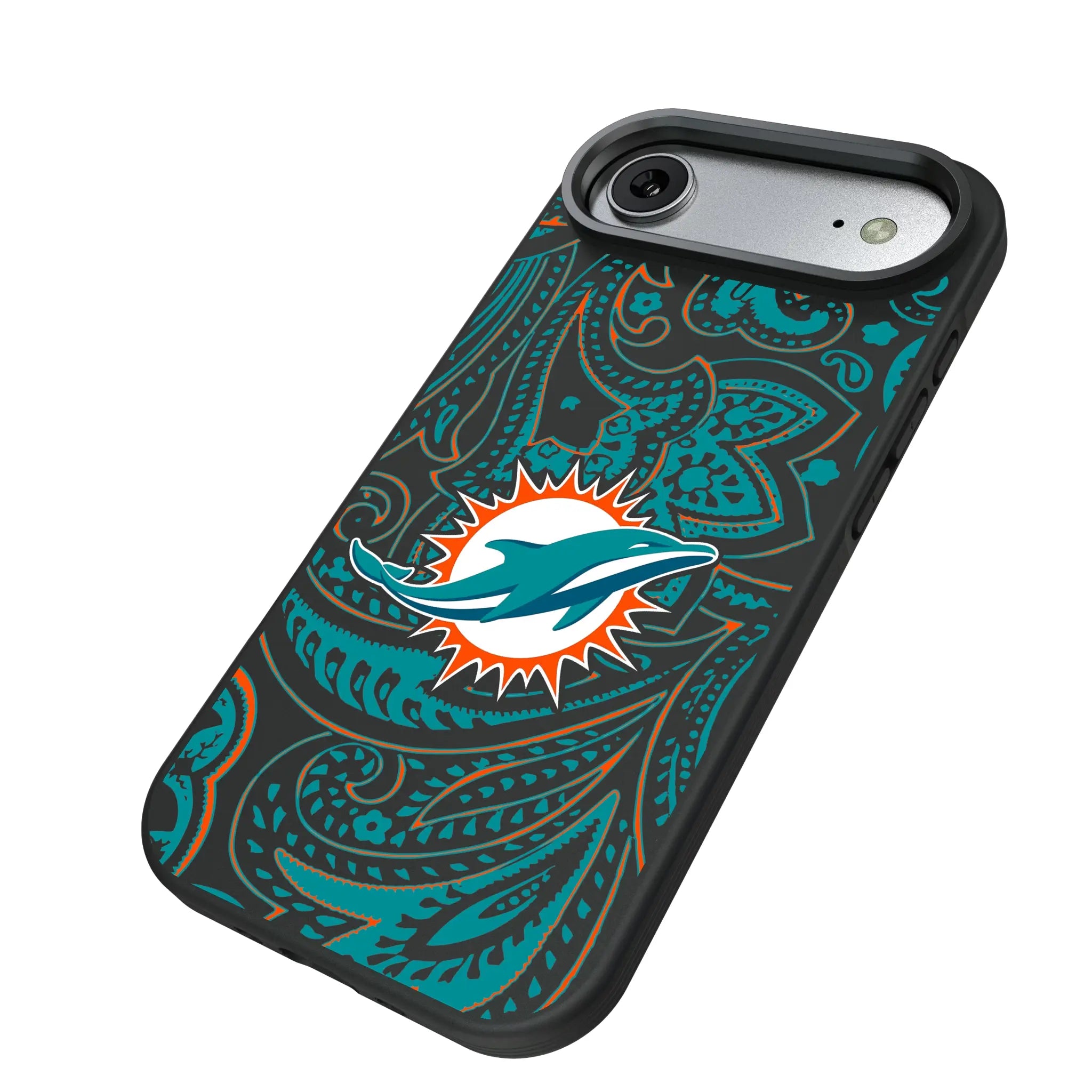 Miami Dolphins Paisley Bump Phone Case