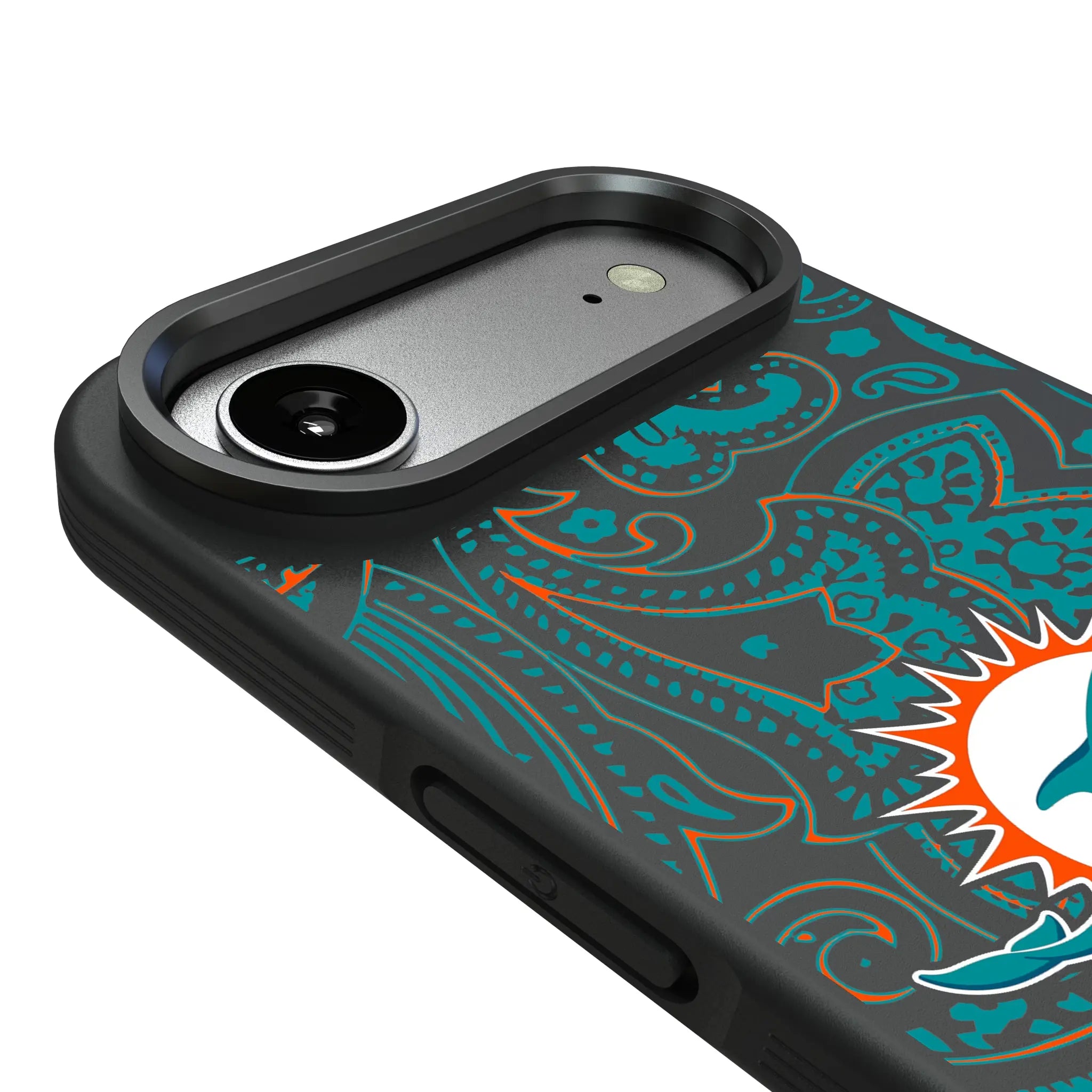 Miami Dolphins Paisley Bump Phone Case