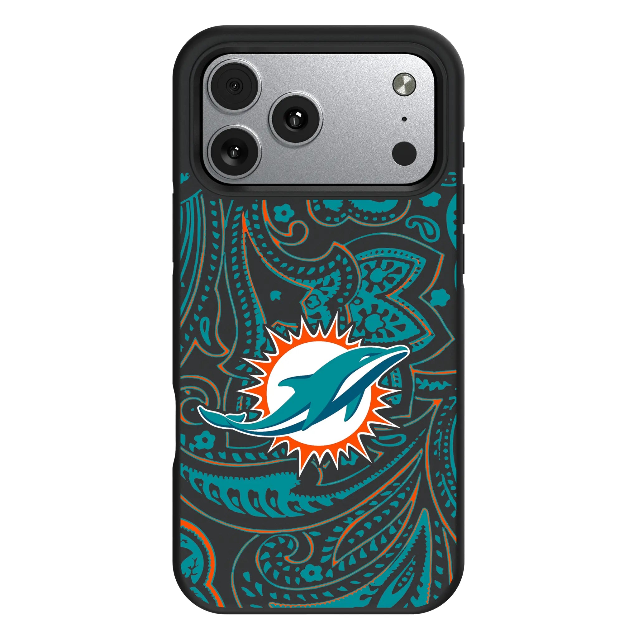 Miami Dolphins Paisley Bump Phone Case