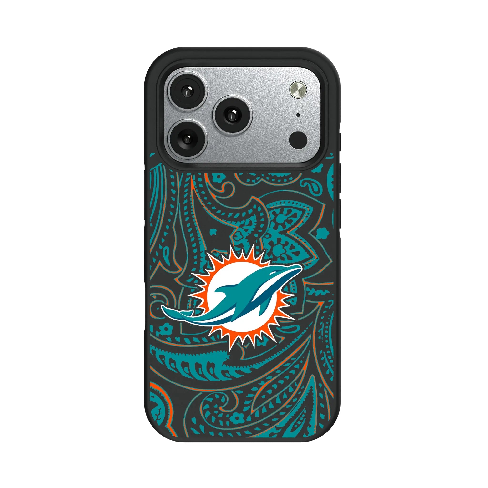 Miami Dolphins Paisley Bump Phone Case