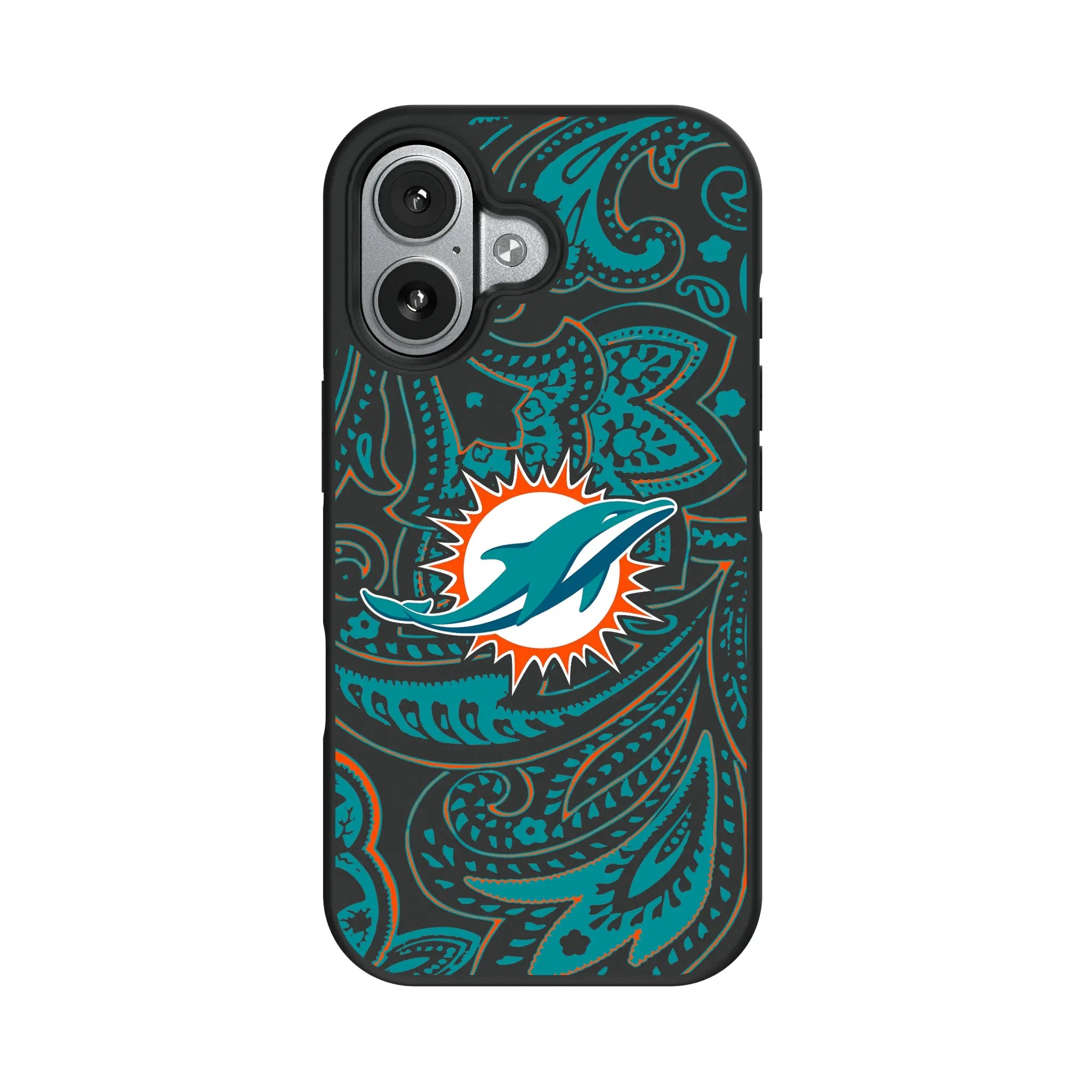Miami Dolphins Paisley Bump Phone Case