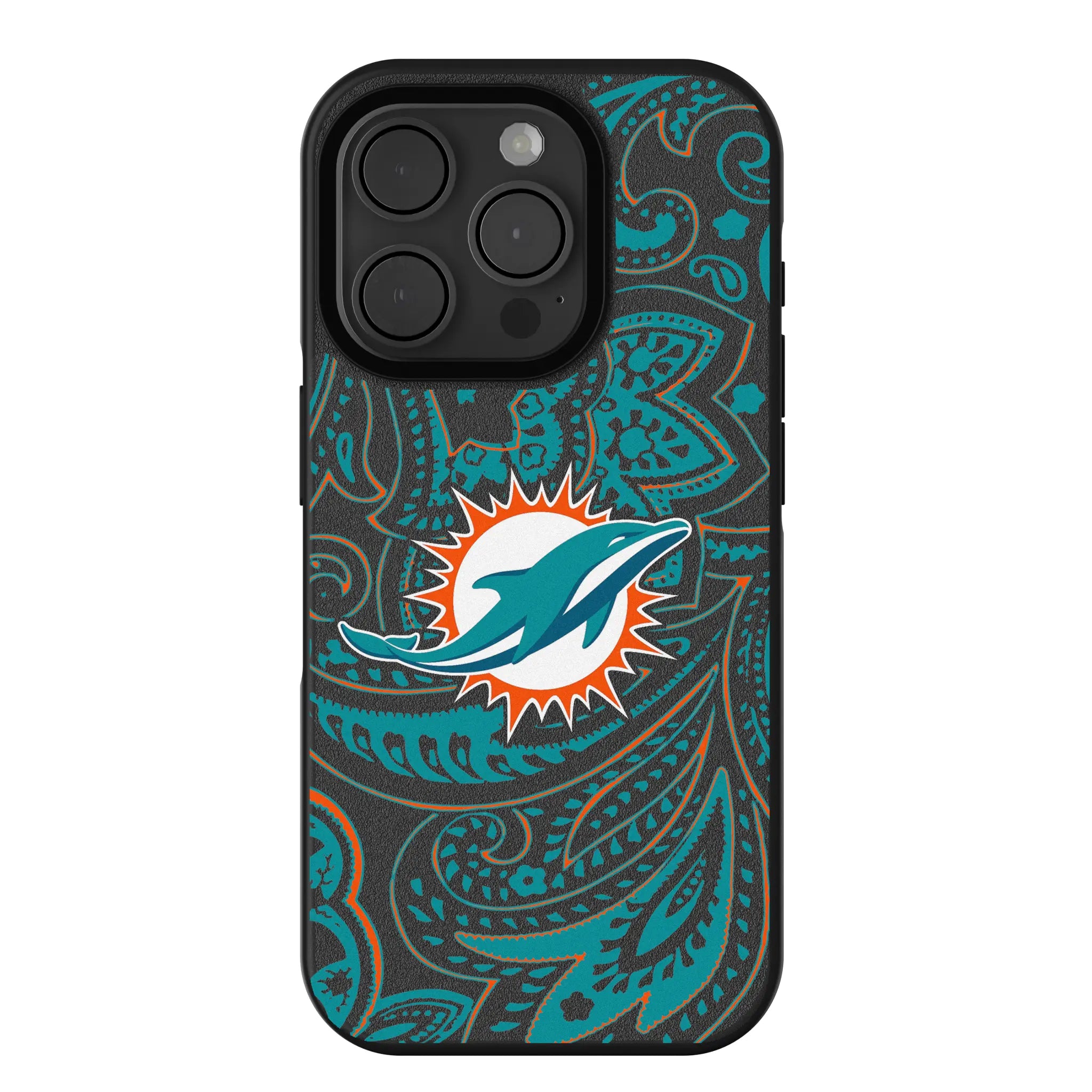 Miami Dolphins Paisley Bump Phone Case