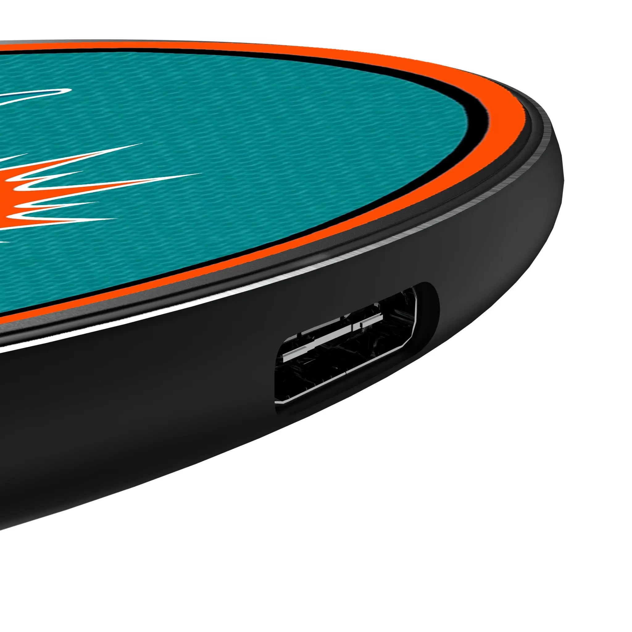 Miami Dolphins Stripe 15-Watt Wireless Charger