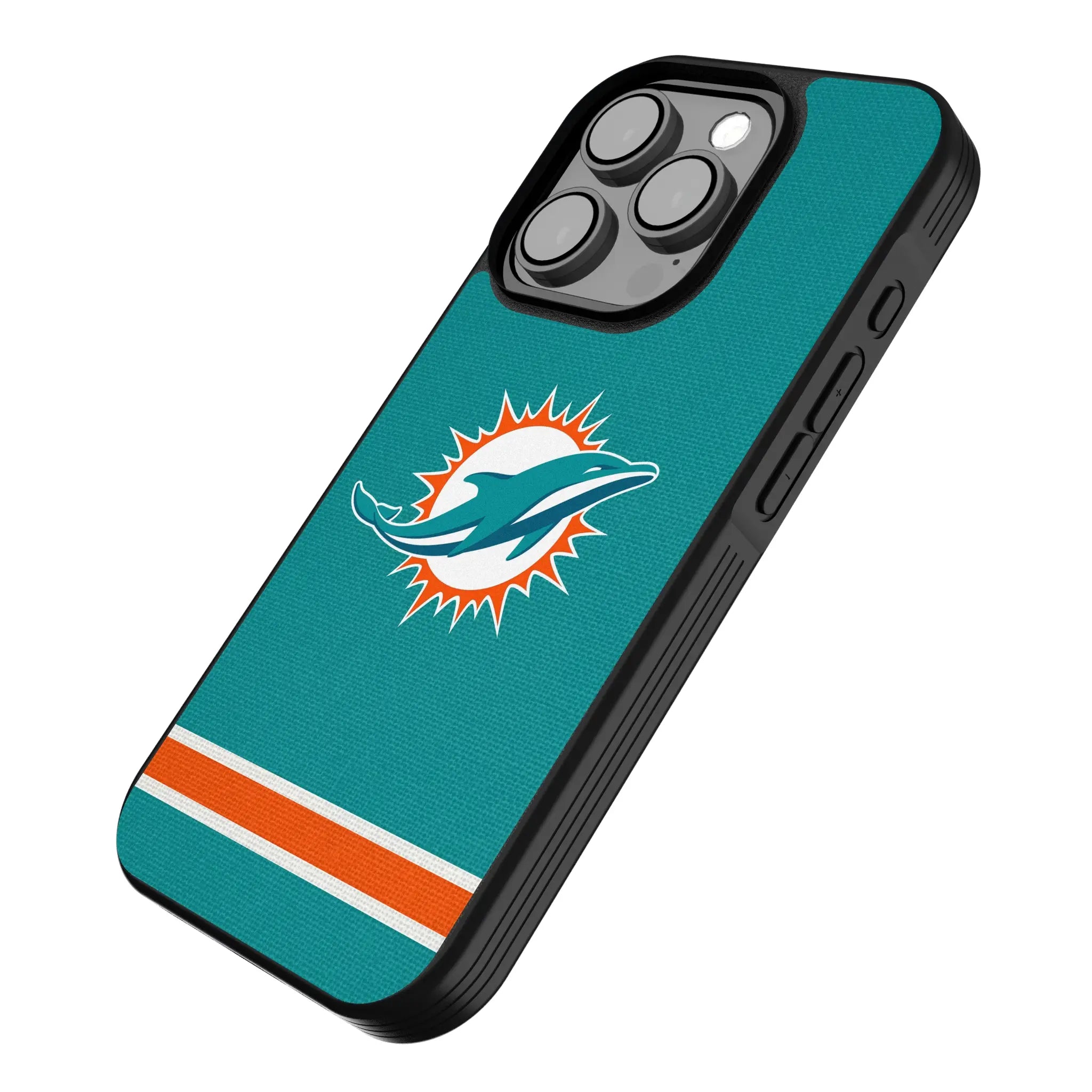 Miami Dolphins Stripe Bump Phone Case