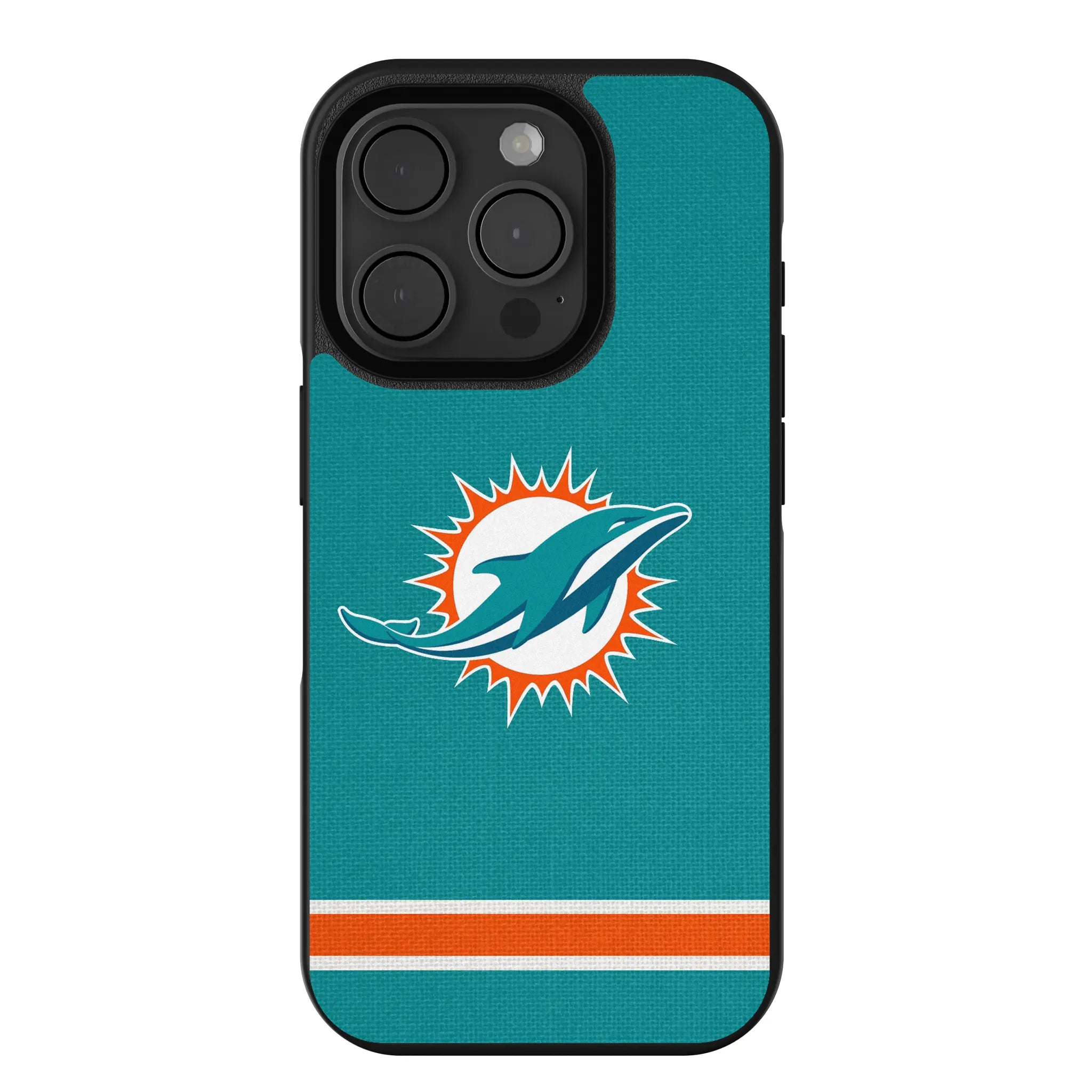 Miami Dolphins Stripe Bump Phone Case