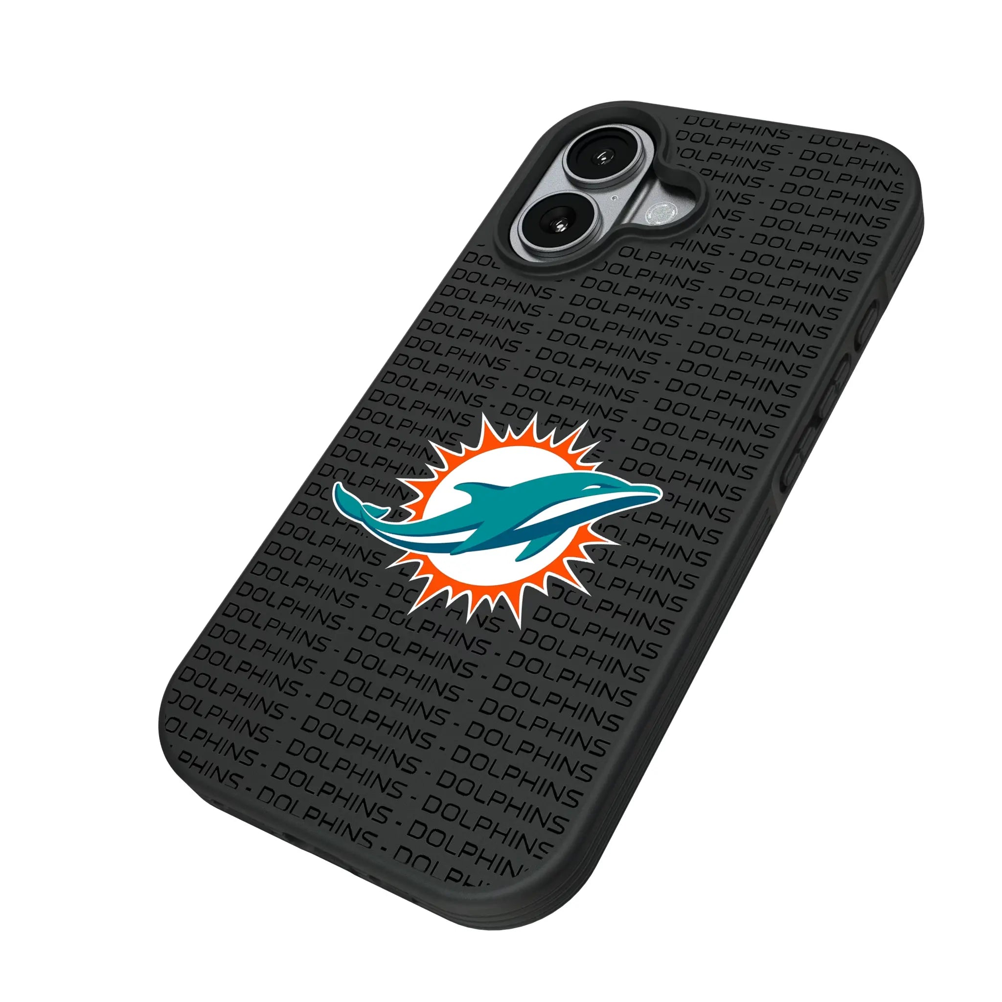 Miami Dolphins Text Backdrop Bump Phone Case