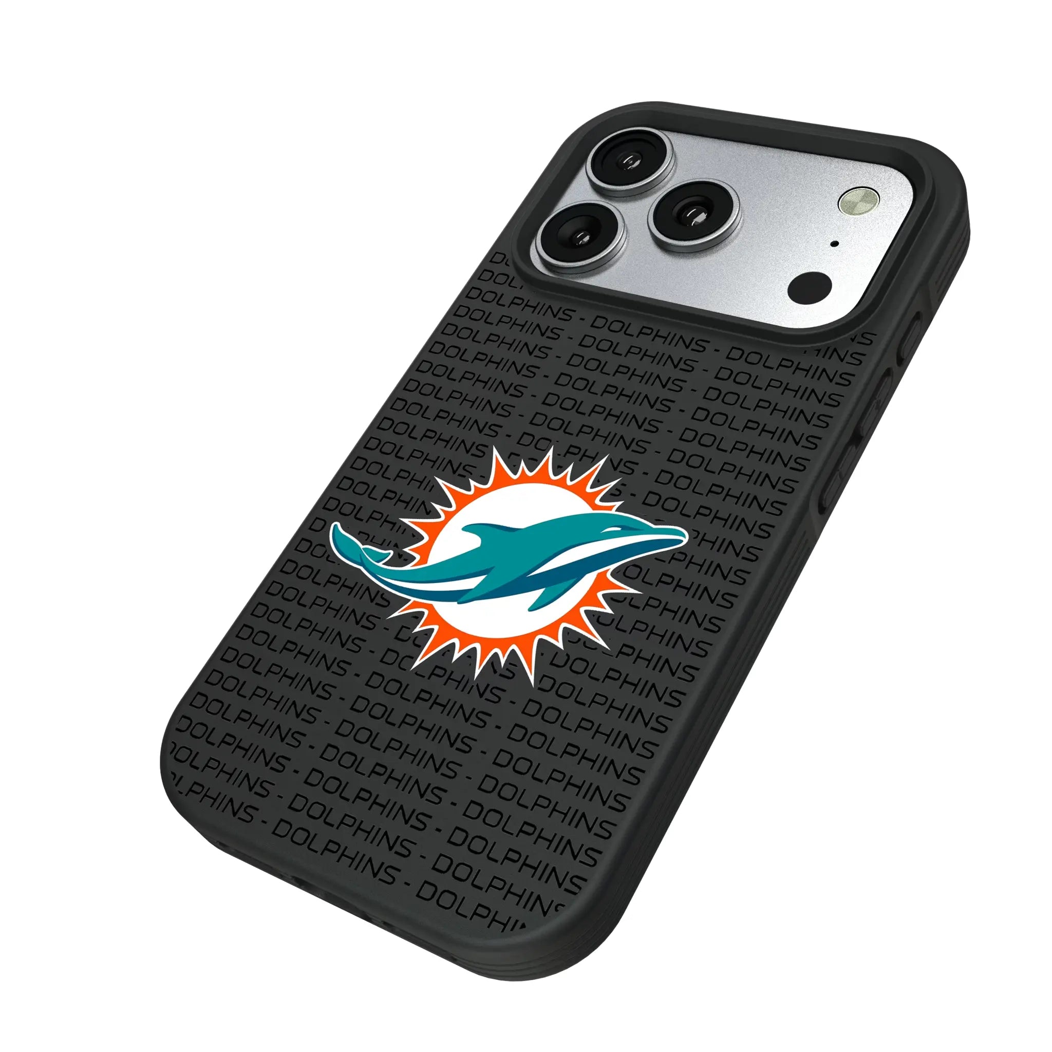 Miami Dolphins Text Backdrop Bump Phone Case