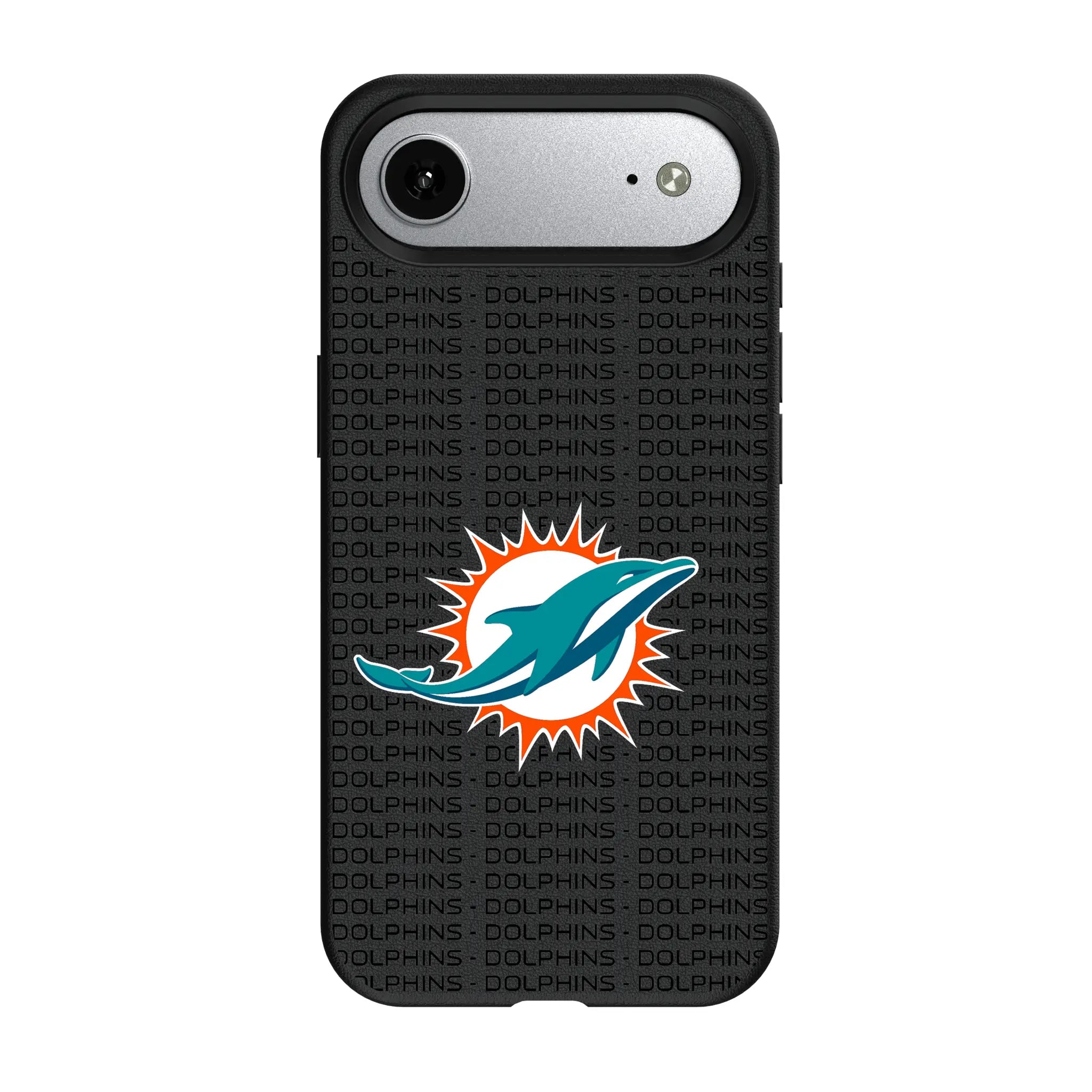 Miami Dolphins Text Backdrop MagSafe Compatible Phone Case for Apple iPhone
