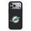 Miami Dolphins Text Backdrop MagSafe Compatible Phone Case for Apple iPhone