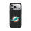 Miami Dolphins Text Backdrop MagSafe Compatible Phone Case for Apple iPhone