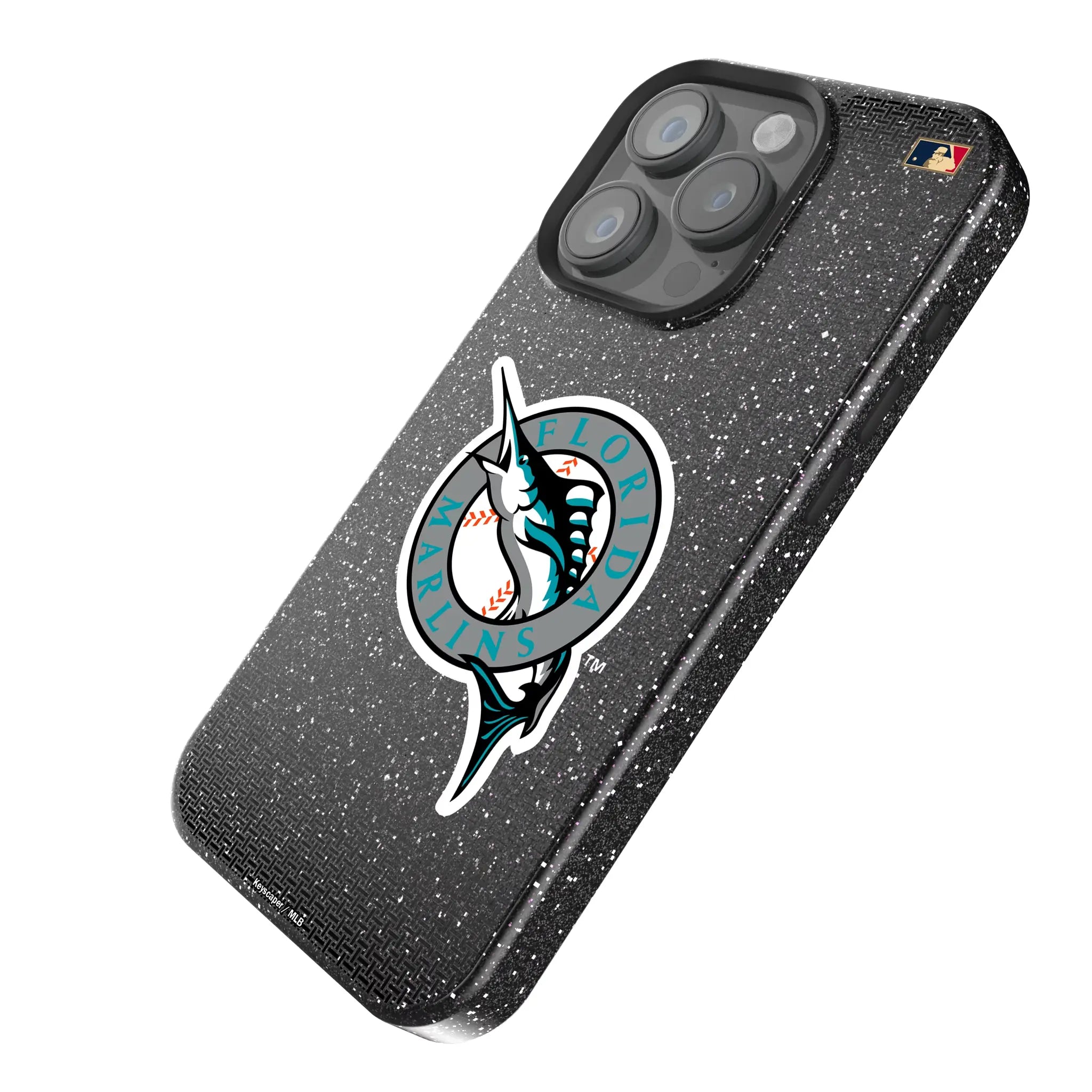 Miami Marlins 1993-2011 - Cooperstown Collection Linen Bling Phone Case for Apple iPhone