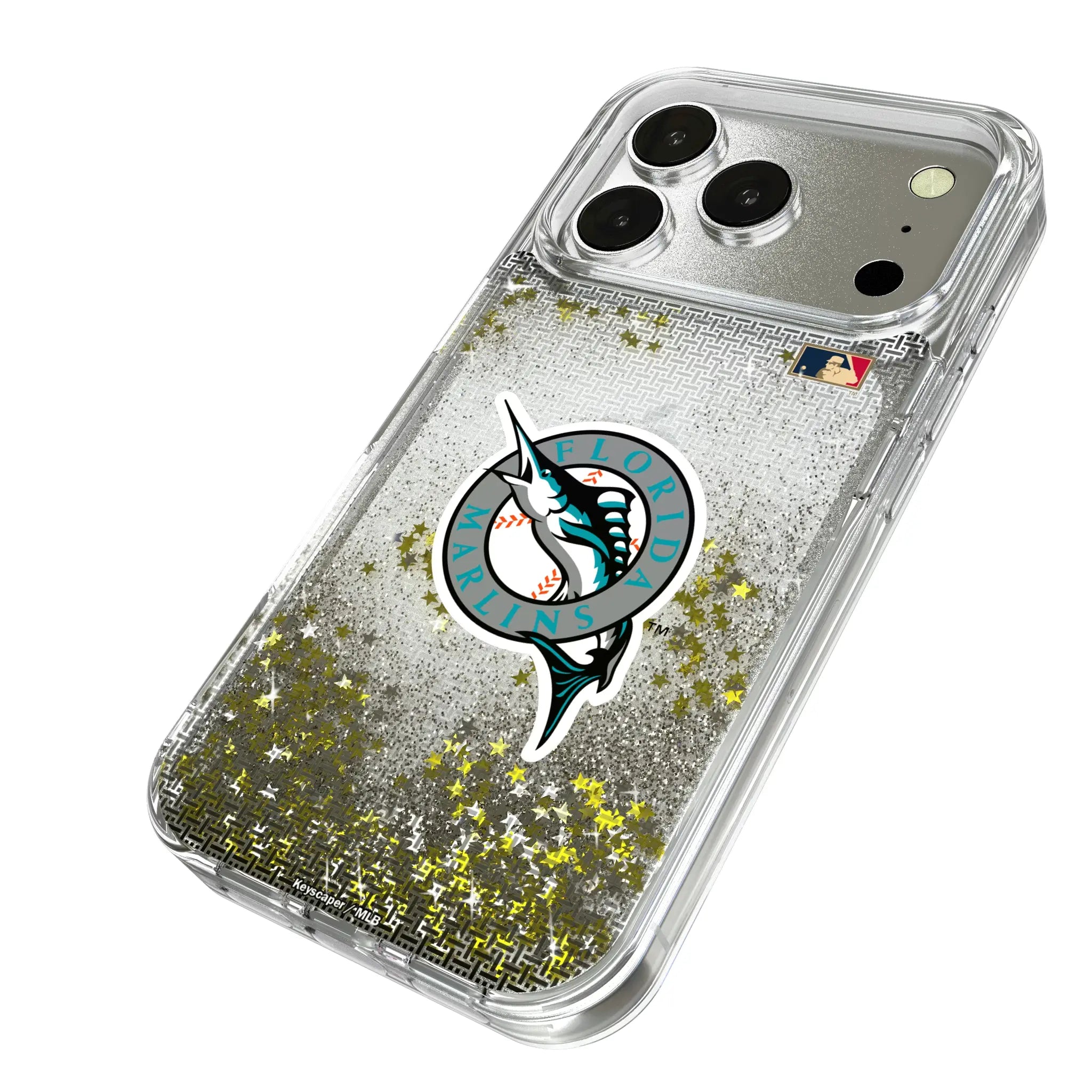 Miami Marlins 1993-2011 - Cooperstown Collection Linen Glitter Phone Case