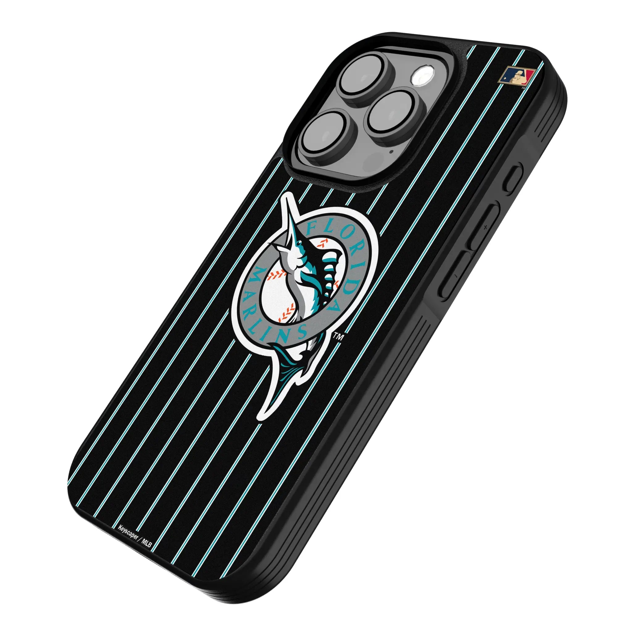 Miami Marlins 1993-2011 - Cooperstown Collection Pinstripe Bump Phone Case