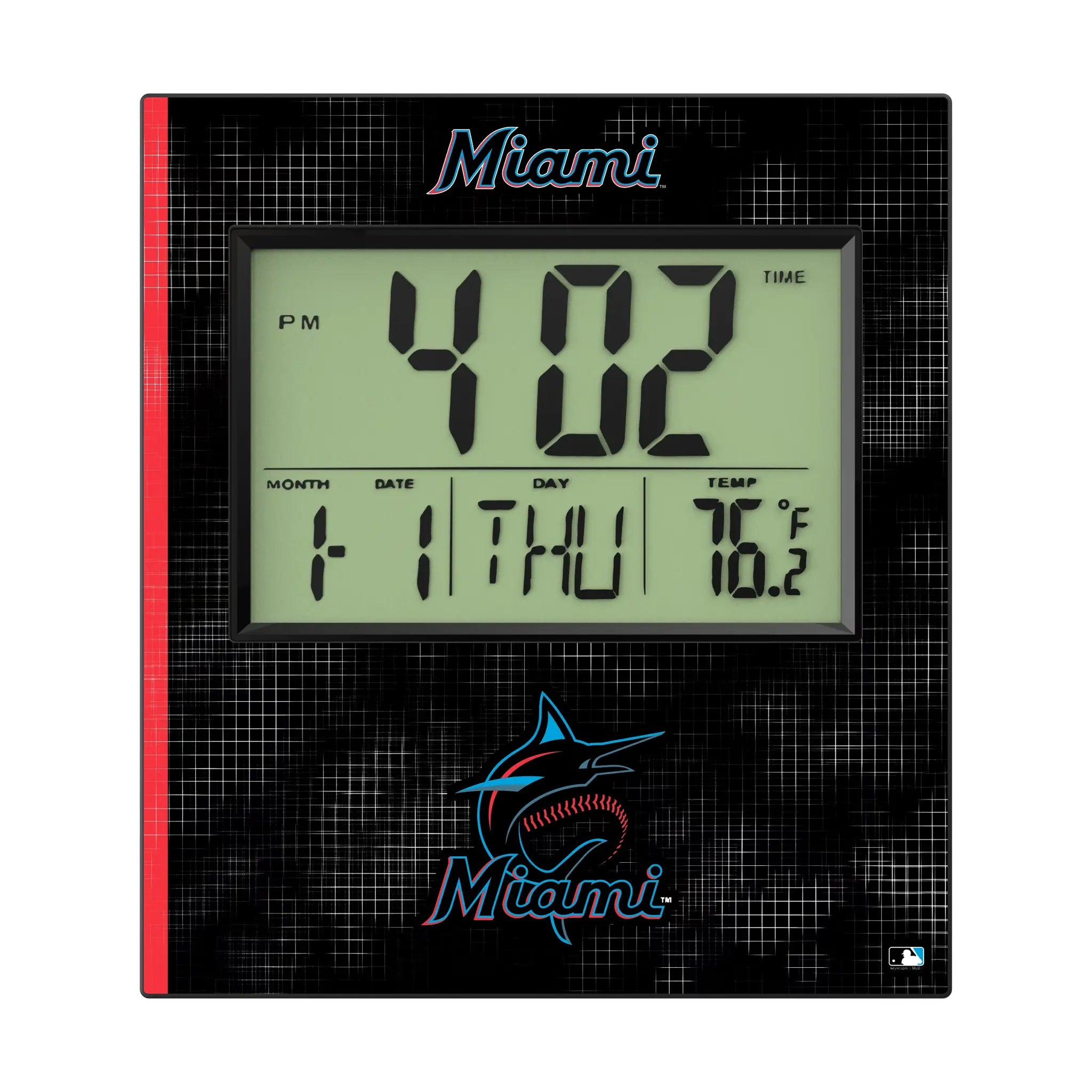 Miami Marlins Hatch Wall Clock