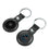 Miami Marlins Insignia Black Airtag Holder 2-Pack