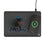 Miami Marlins Linen 15-Watt Wireless Charger and Mouse Pad