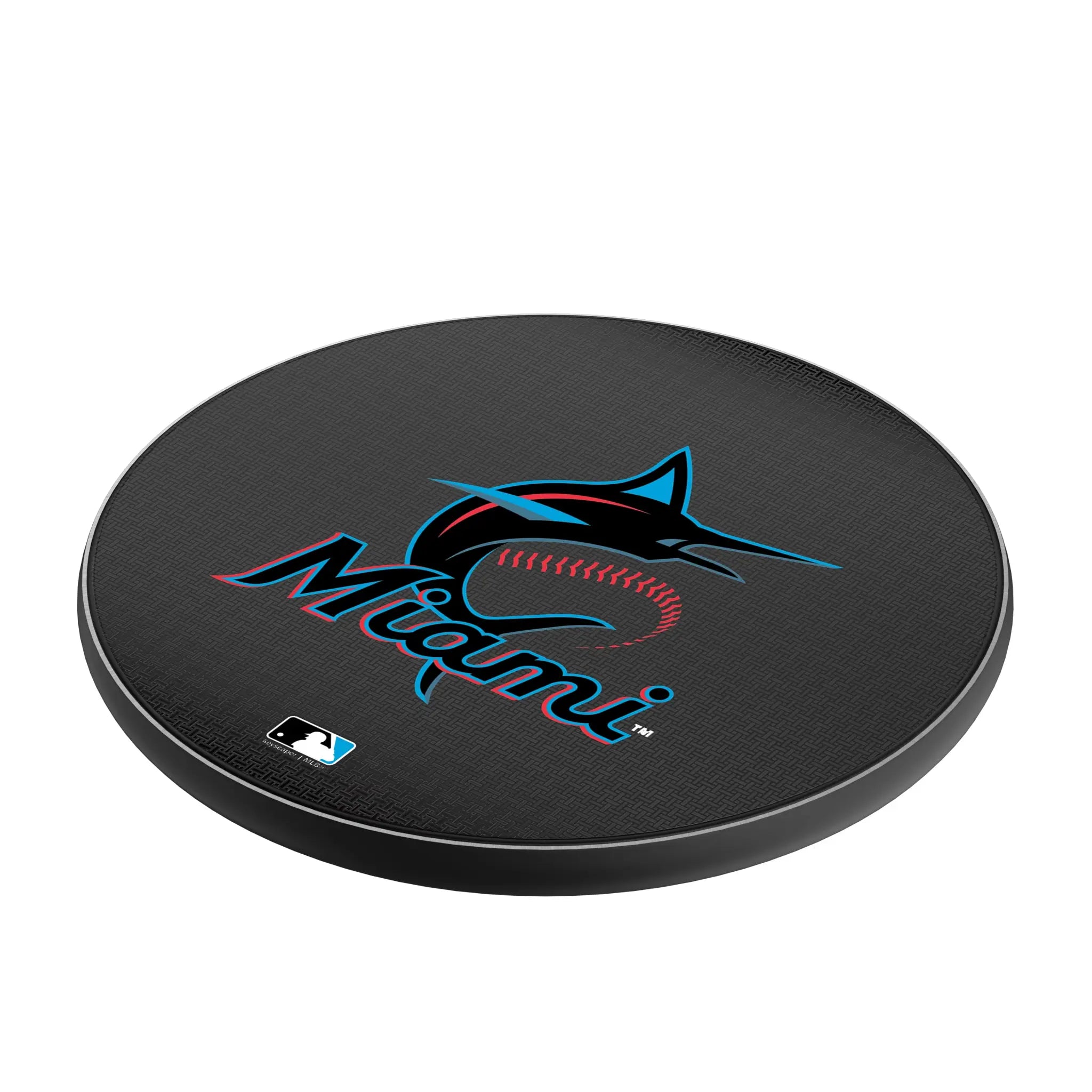 Miami Marlins Linen 15-Watt Wireless Charger