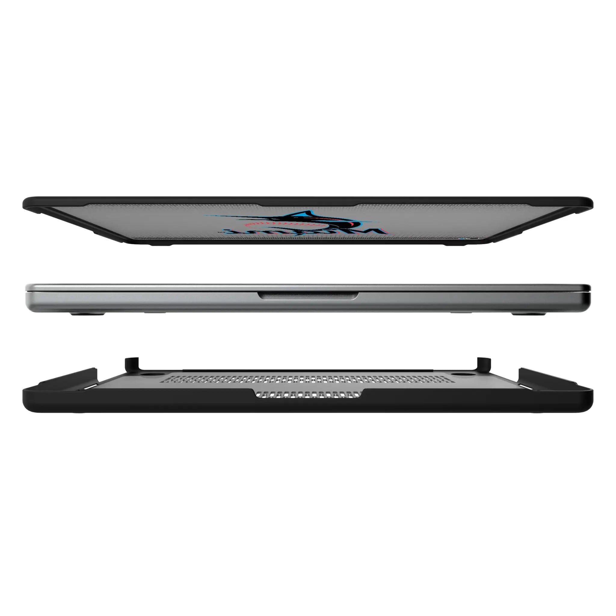 Miami Marlins Linen Laptop Case for Apple MacBook