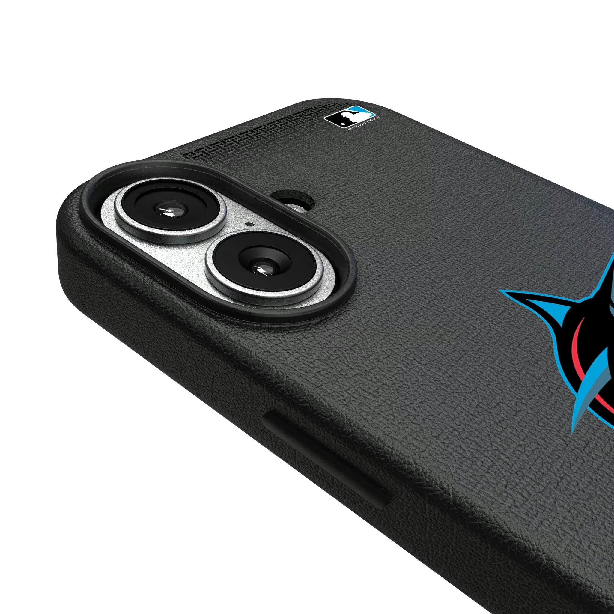 Miami Marlins Linen MagSafe Compatible Phone Case for Apple iPhone - Sports Gifts, Sports Memorabilia, Sports Collectibles, Fan Shop