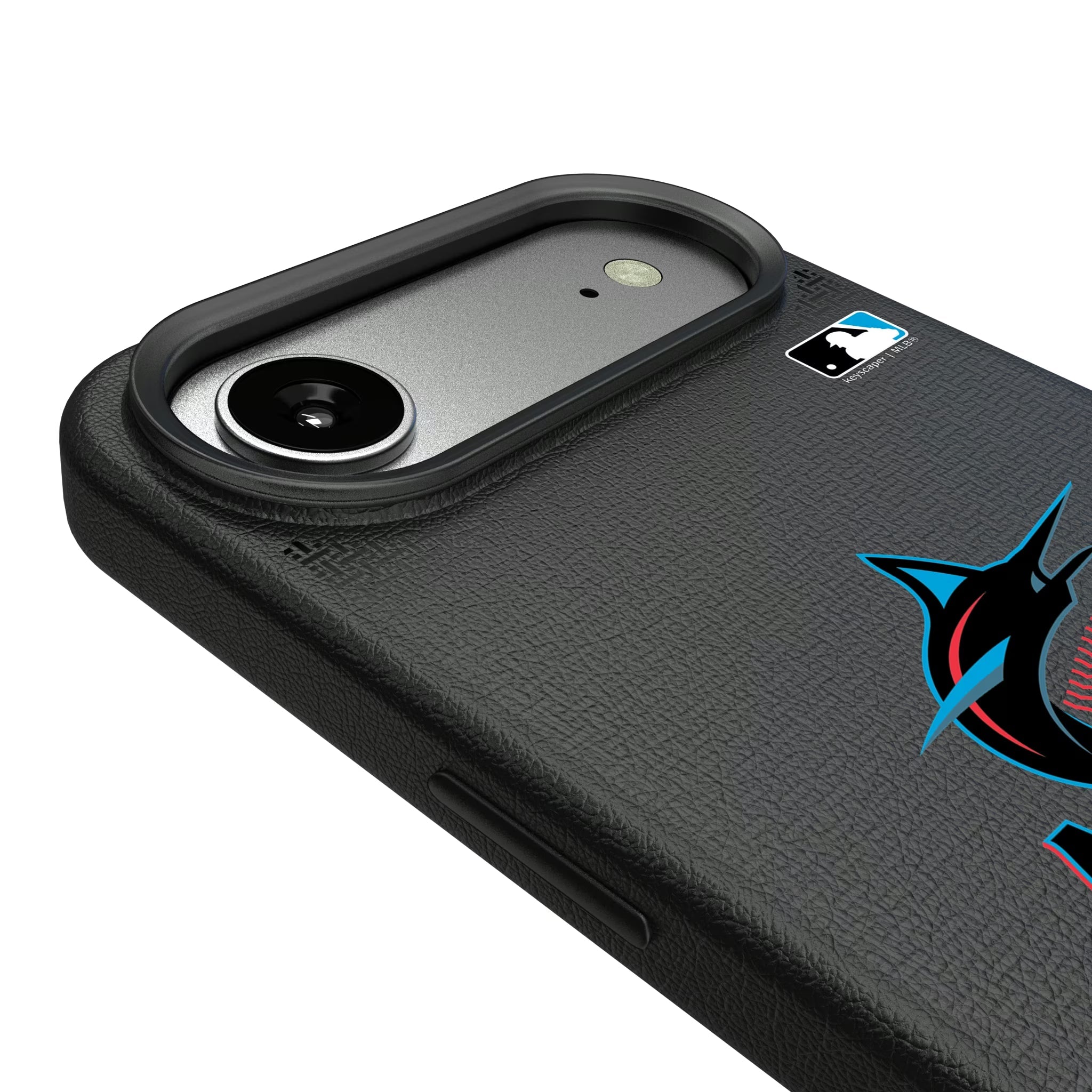 Miami Marlins Linen MagSafe Compatible Phone Case for Apple iPhone - Sports Gifts, Sports Memorabilia, Sports Collectibles, Fan Shop