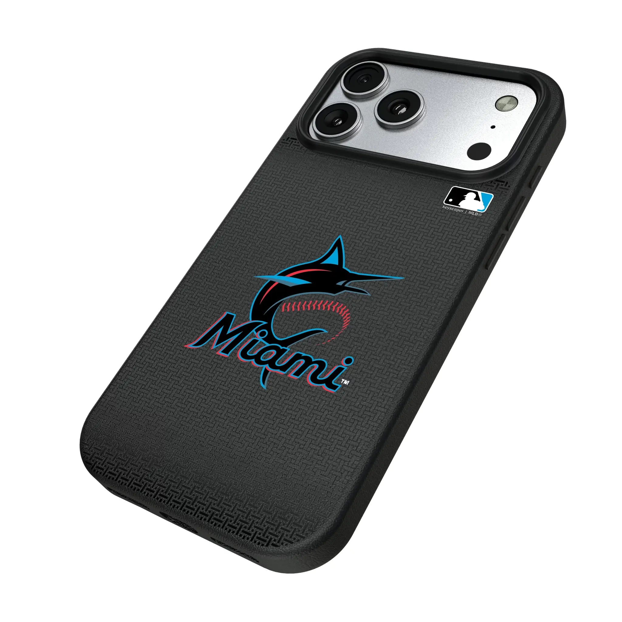 Miami Marlins Linen MagSafe Compatible Phone Case for Apple iPhone