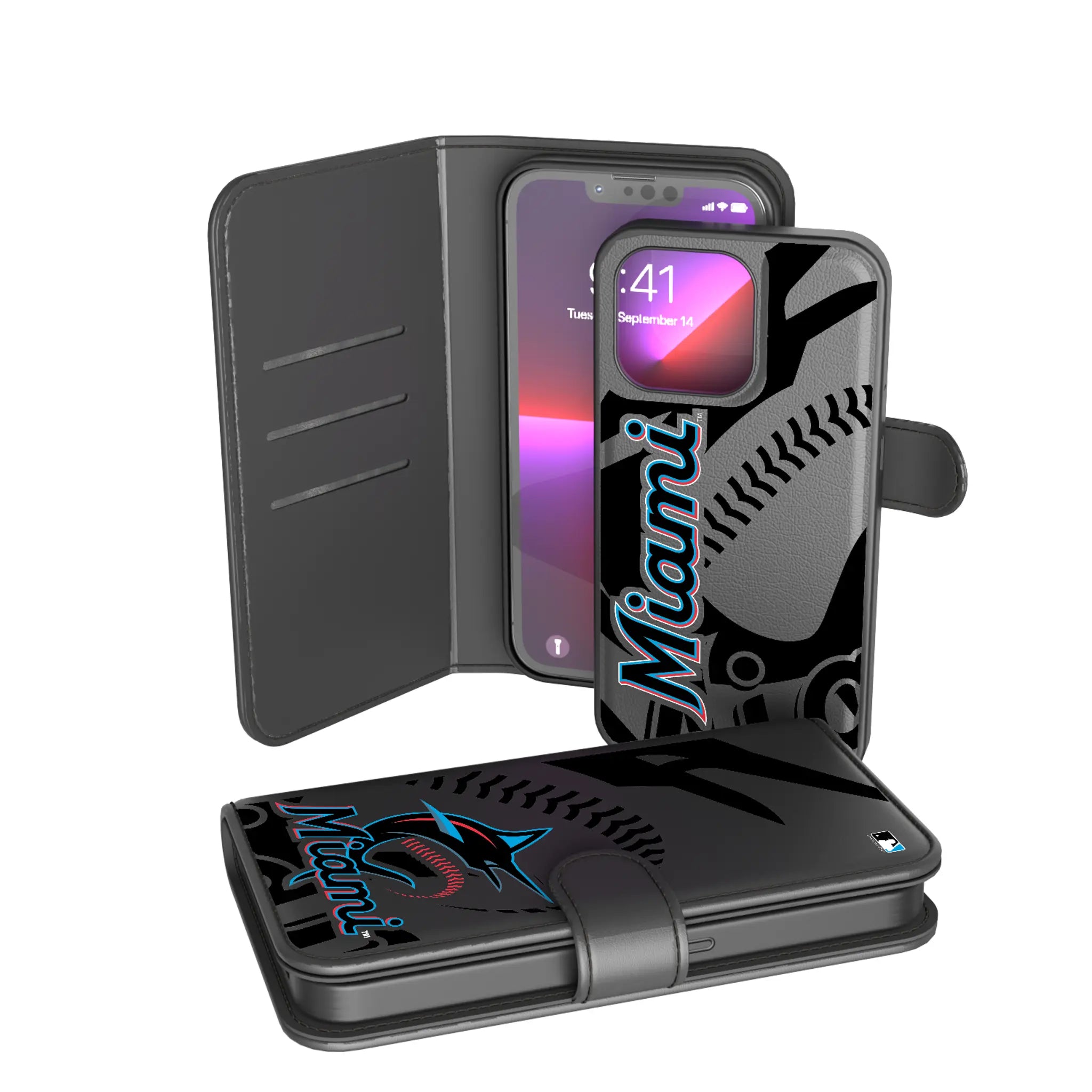 Miami Marlins Tilt Wallet Case