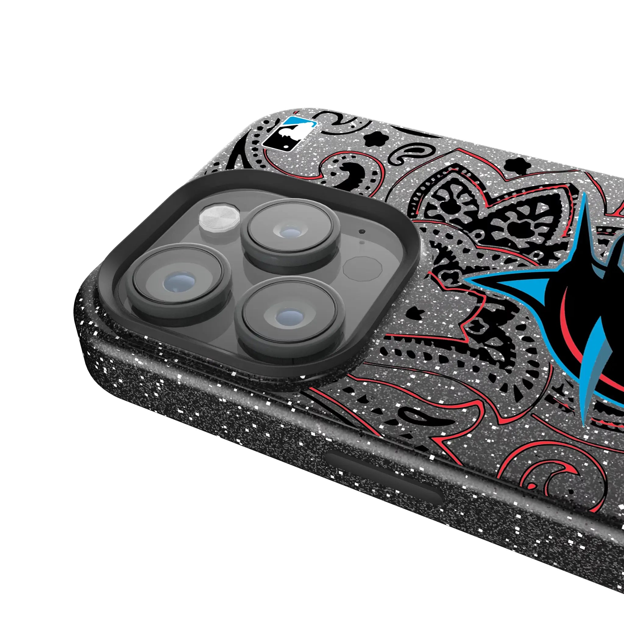 Miami Marlins Paisley Bling Phone Case
