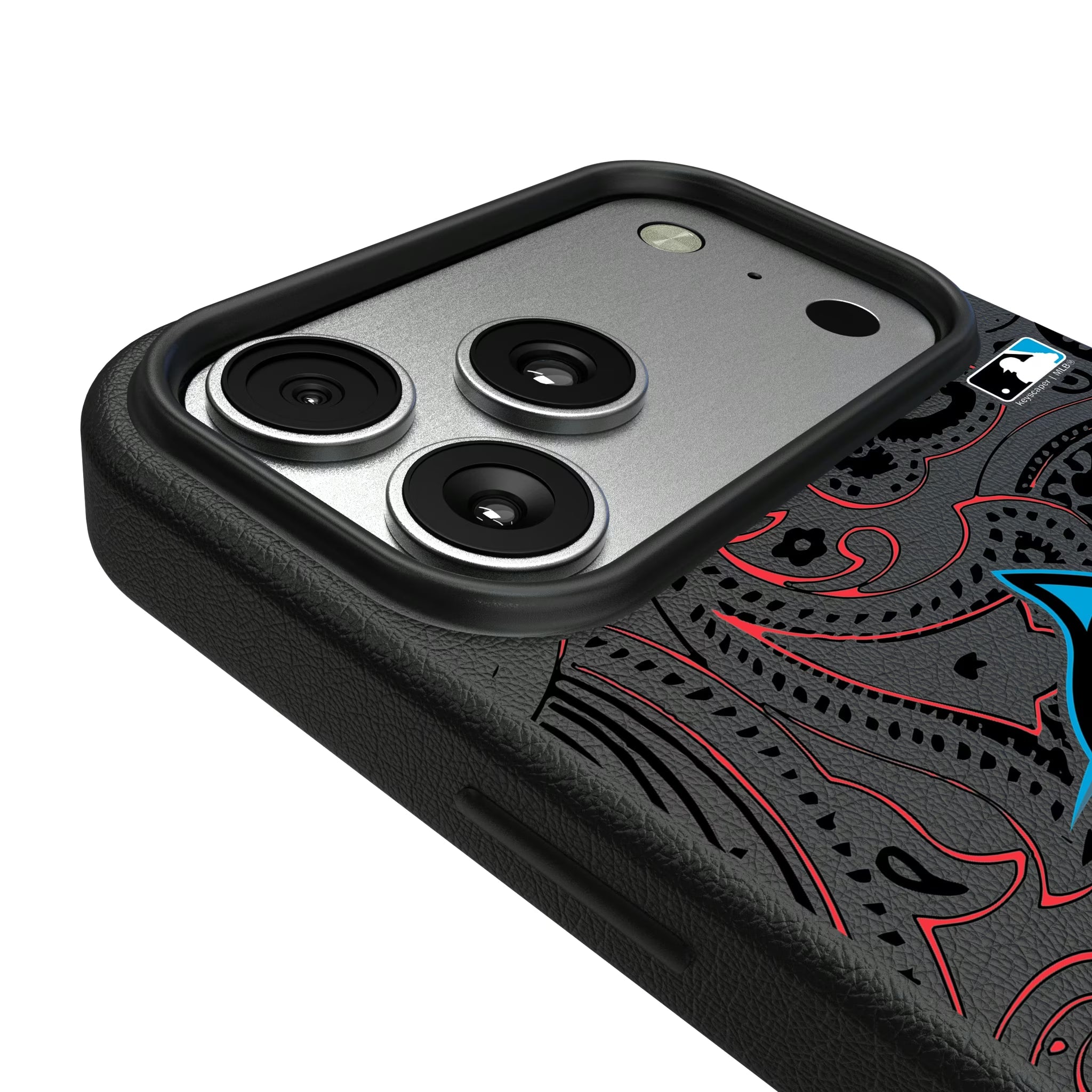 Miami Marlins Paisley MagSafe Compatible Phone Case for Apple iPhone - Sports Gifts, Sports Memorabilia, Sports Collectibles, Fan Shop