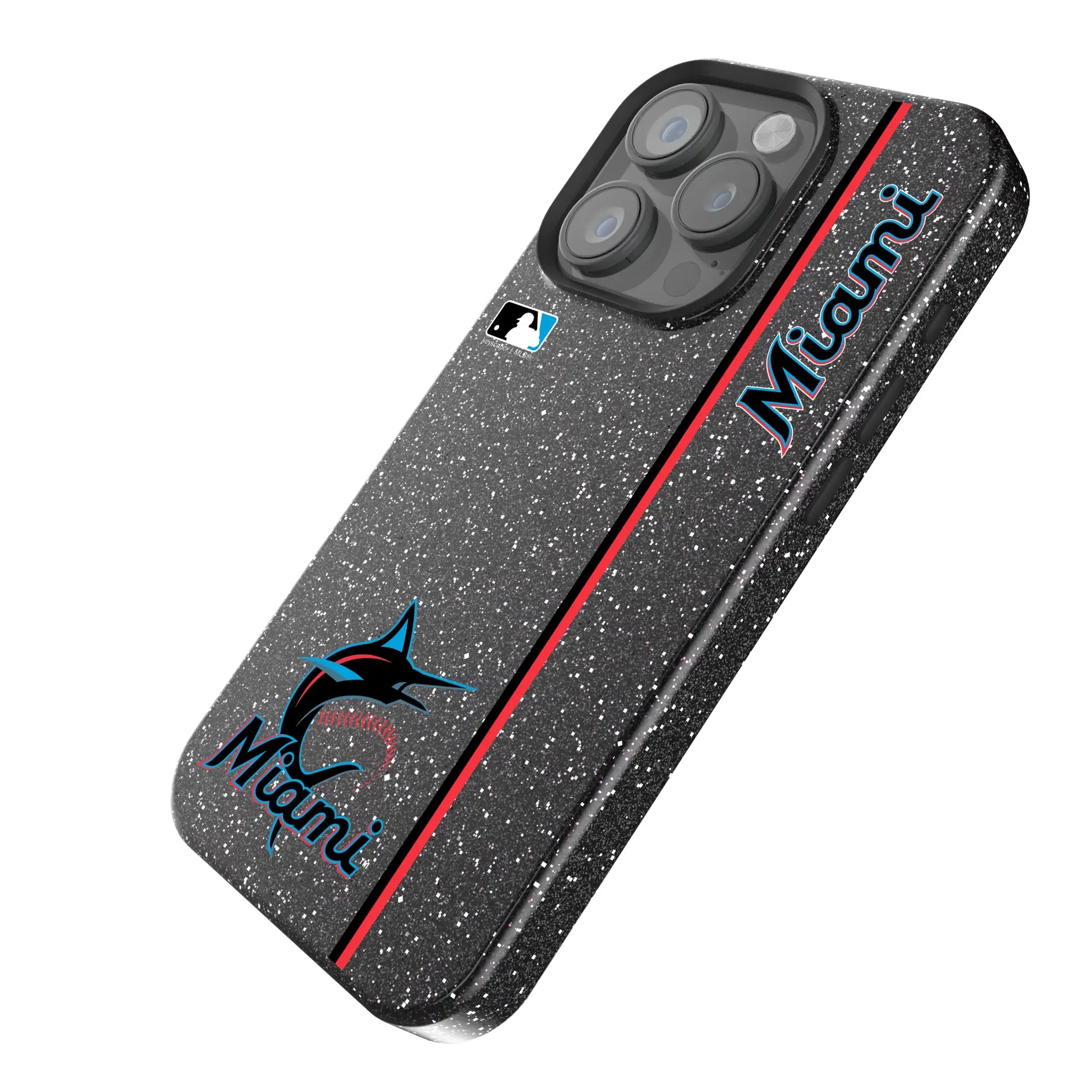 Miami Marlins Sidebar Bling Phone Case