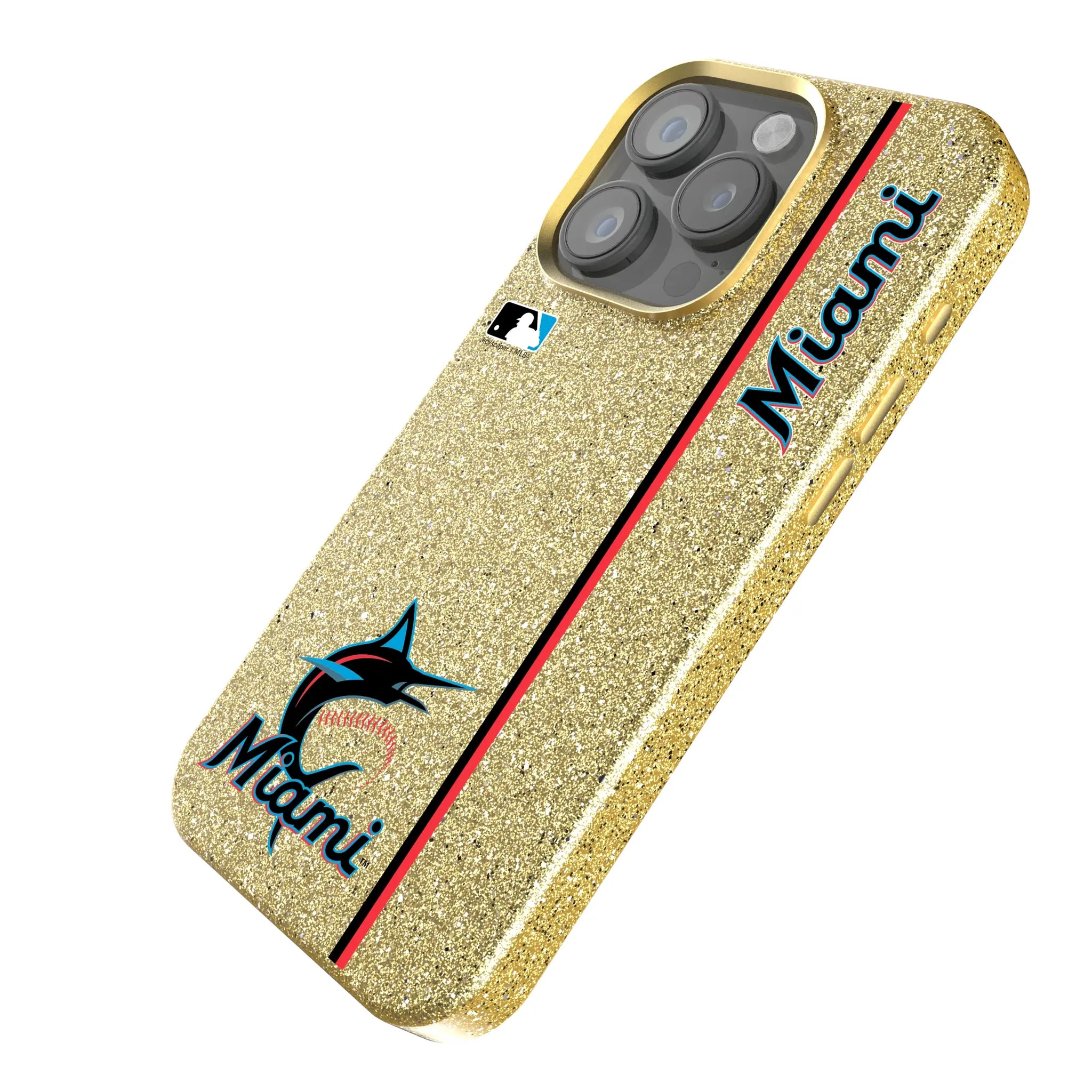 Miami Marlins Sidebar Bling Phone Case
