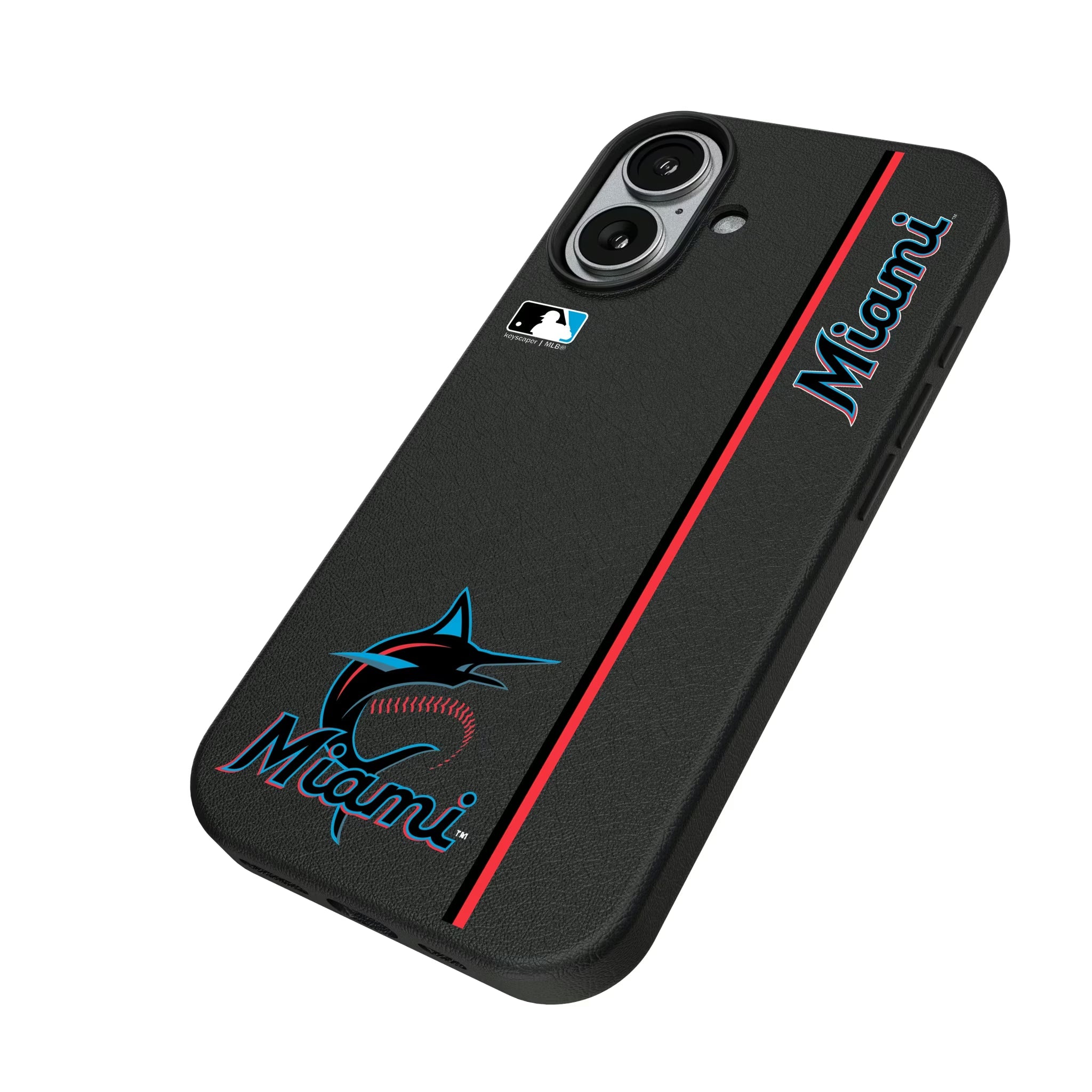 Miami Marlins Sidebar MagSafe Compatible Phone Case for Apple iPhone - Sports Gifts, Sports Memorabilia, Sports Collectibles, Fan Shop