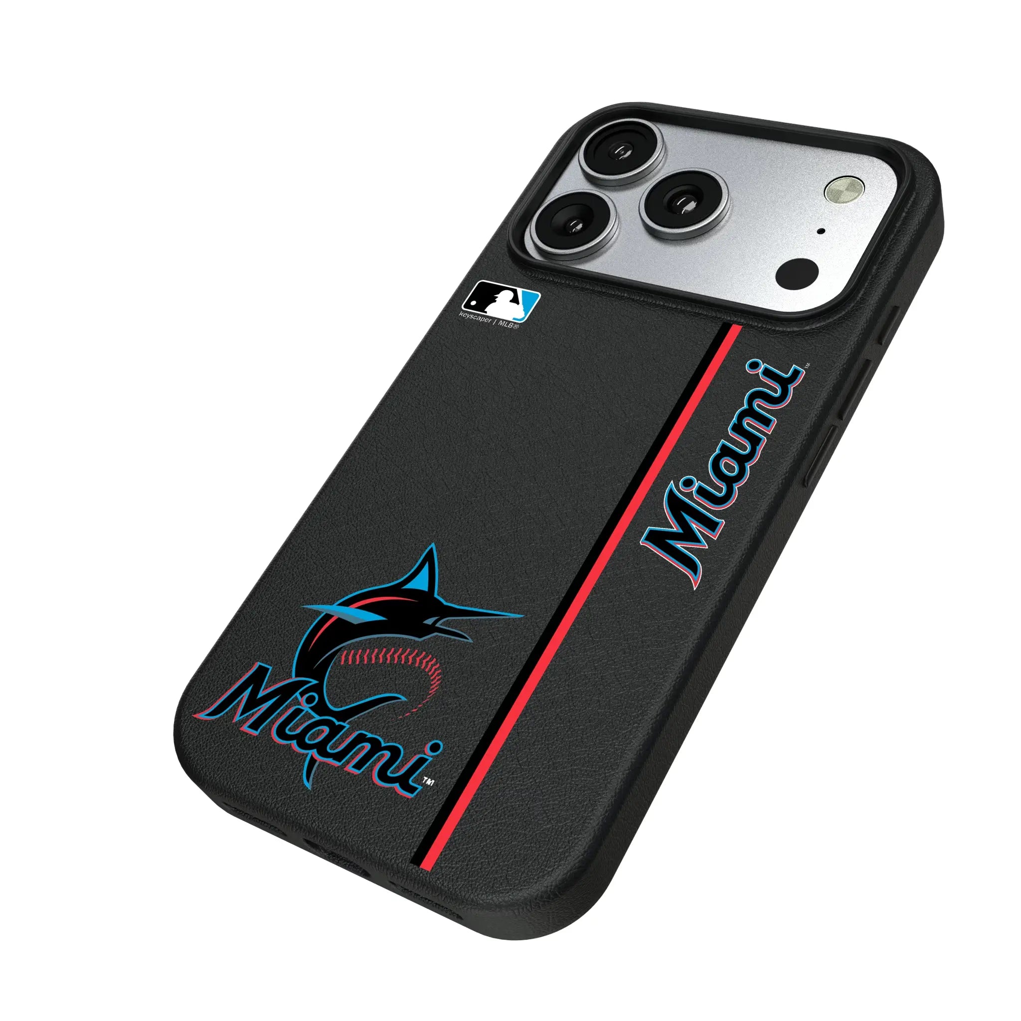 Miami Marlins Sidebar MagSafe Compatible Phone Case for Apple iPhone