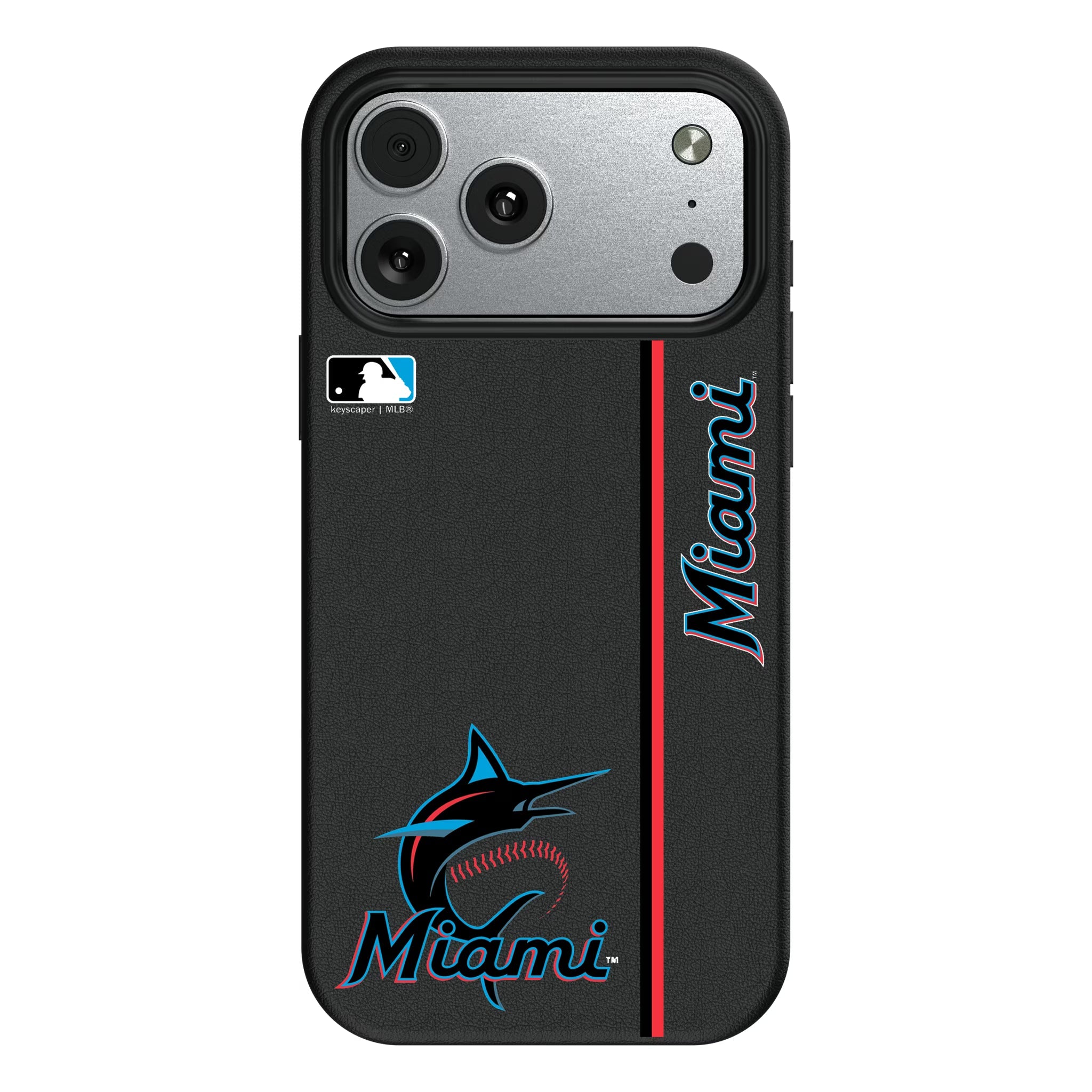 Miami Marlins Sidebar MagSafe Compatible Phone Case for Apple iPhone - Sports Gifts, Sports Memorabilia, Sports Collectibles, Fan Shop