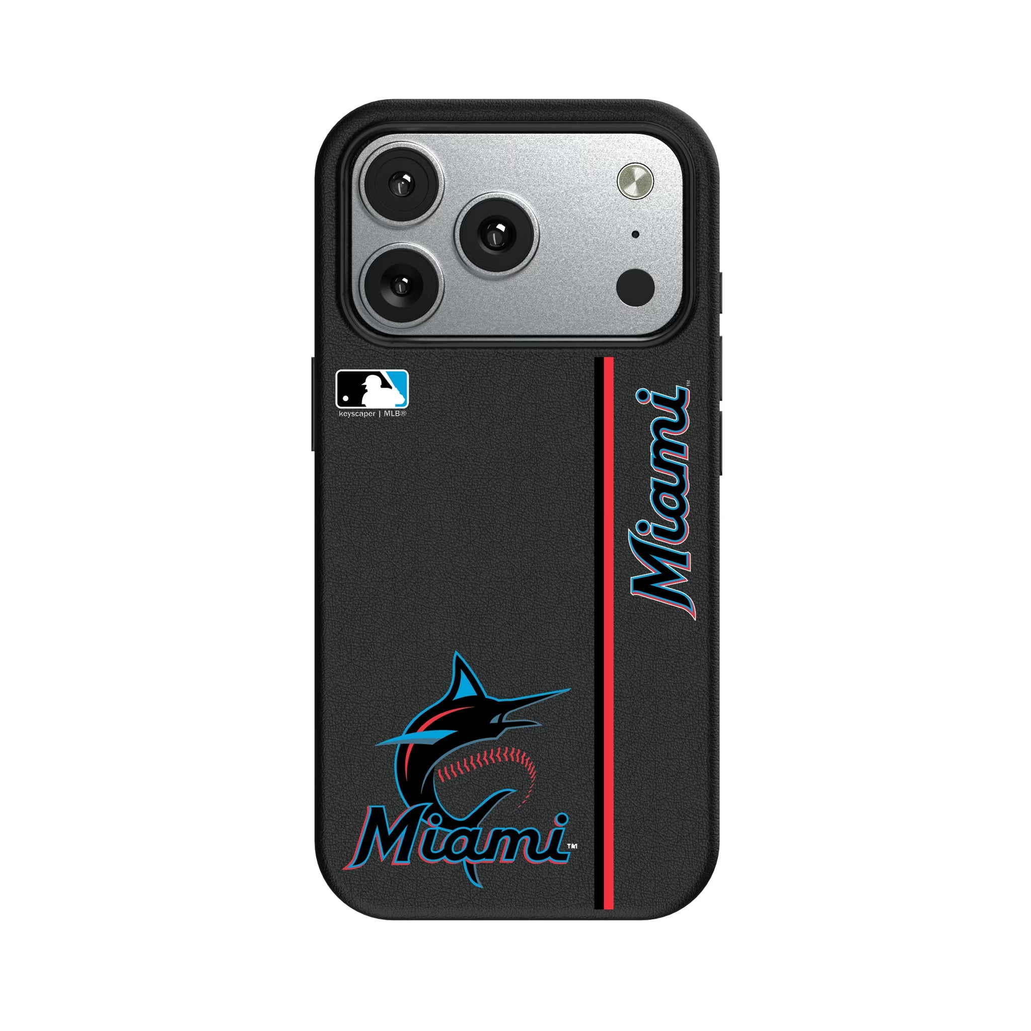 Miami Marlins Sidebar MagSafe Compatible Phone Case for Apple iPhone - Sports Gifts, Sports Memorabilia, Sports Collectibles, Fan Shop